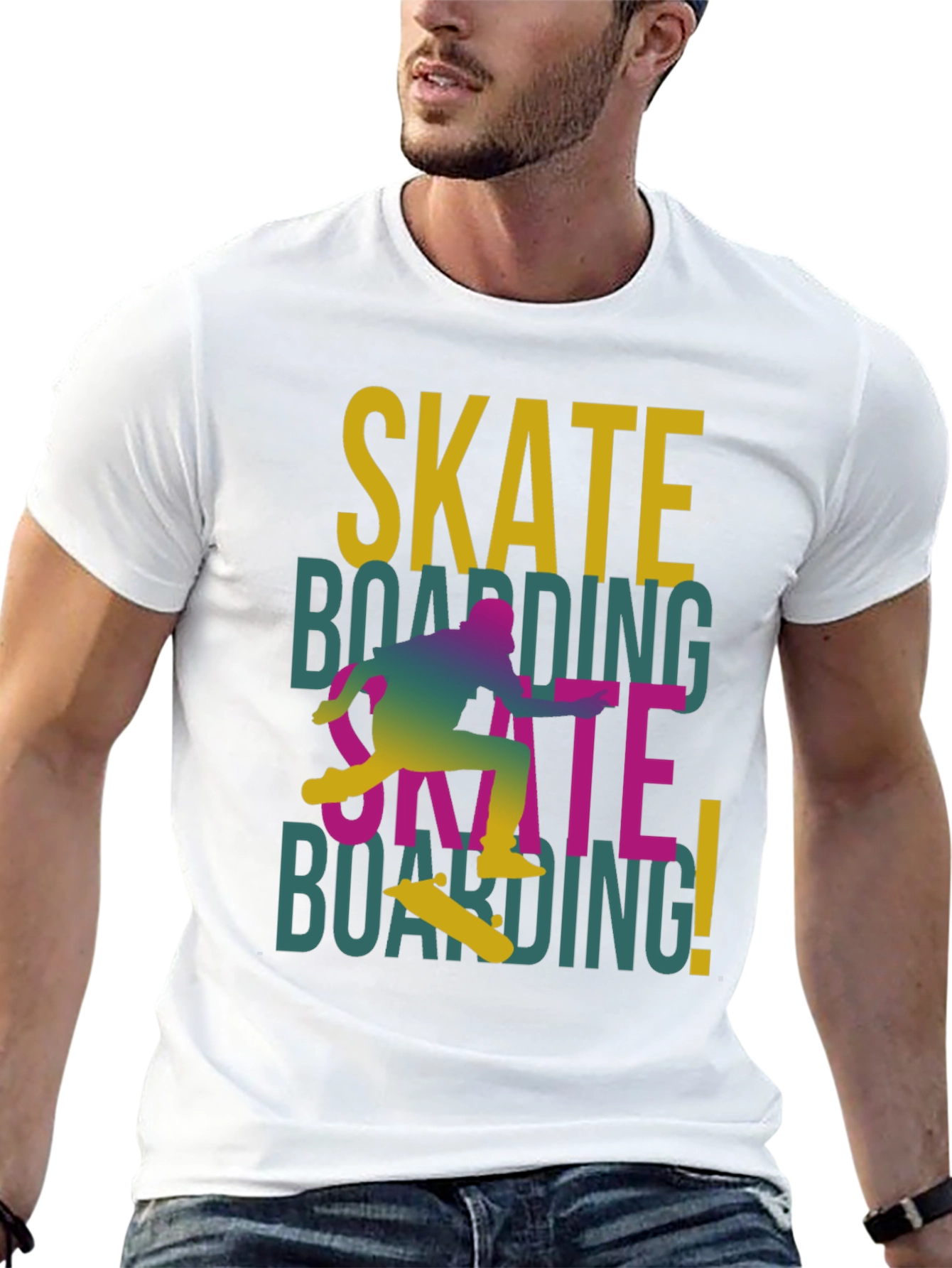 Skateboarding Graphic T-Shirt - Cool Casual Tee