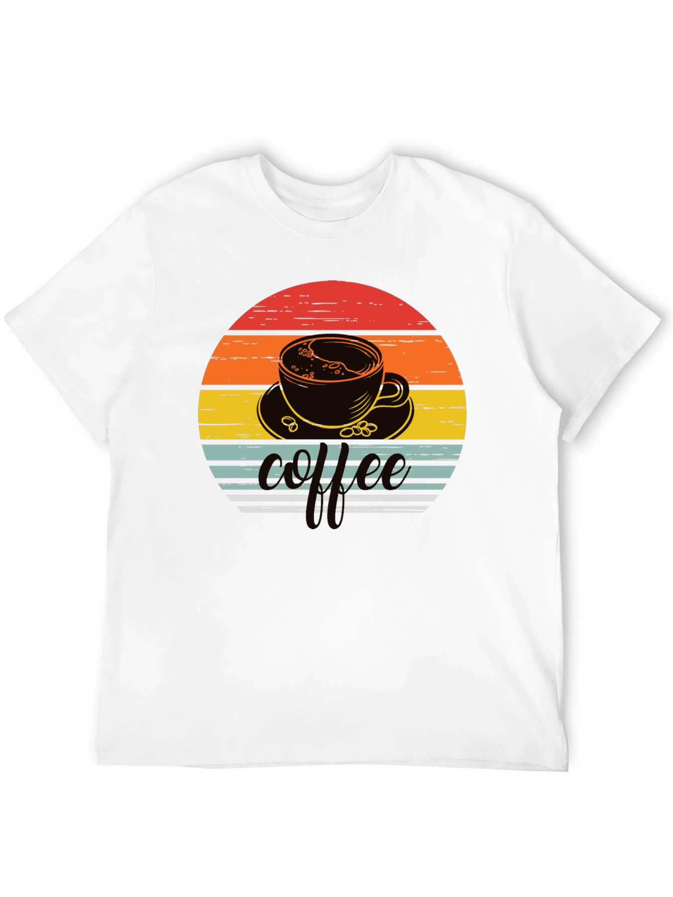 Retro Coffee Sunset Graphic Tee