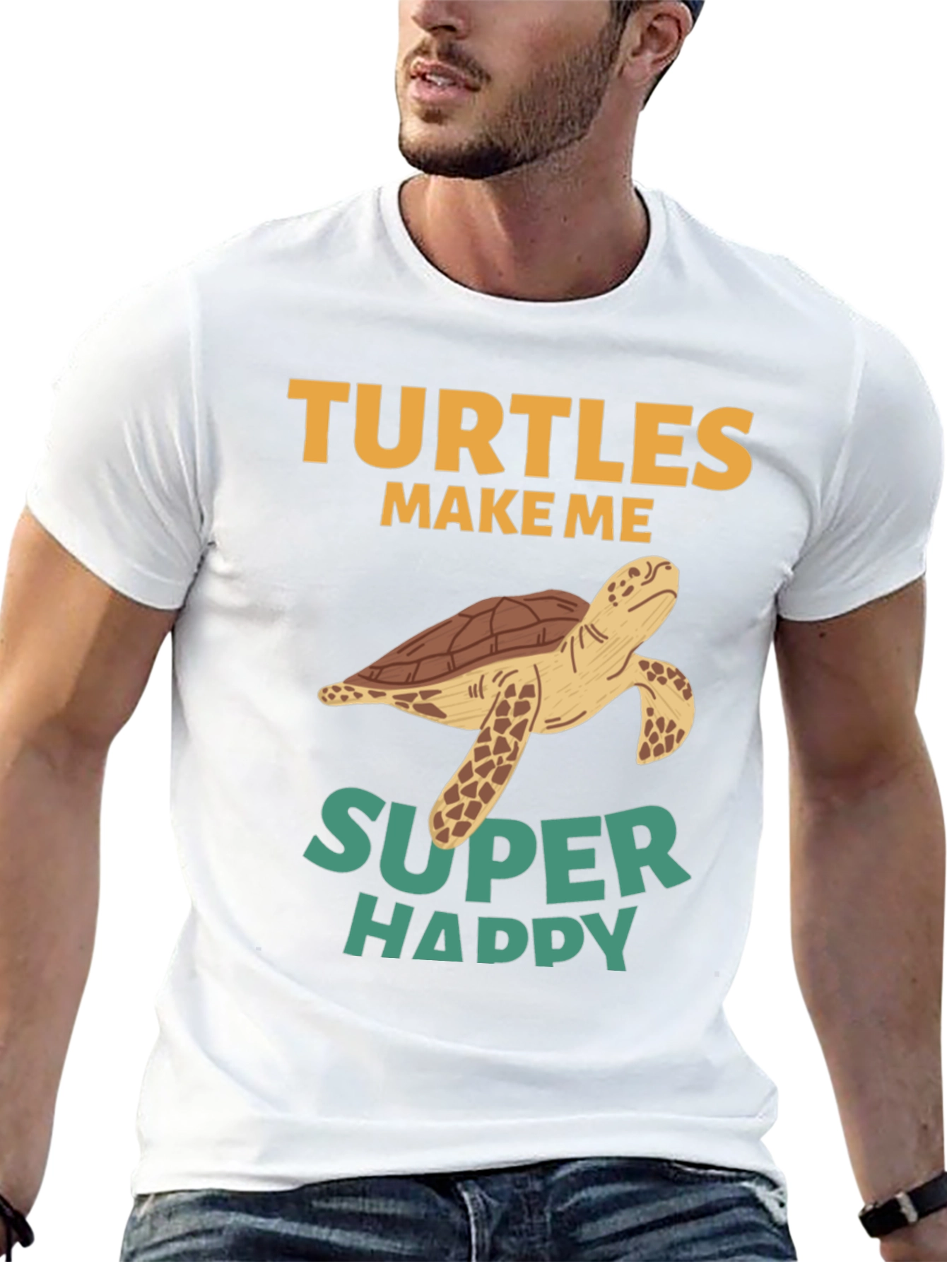 Turtles Make Me Super Happy Graphic Tee