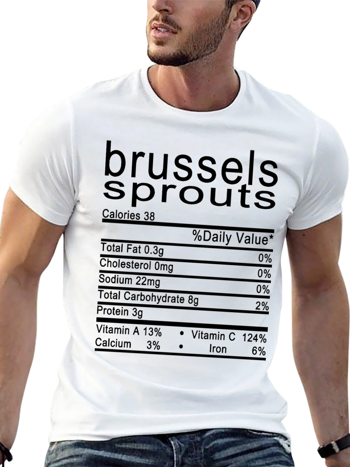 Brussels Sprouts Nutrition Facts Novelty T-Shirt