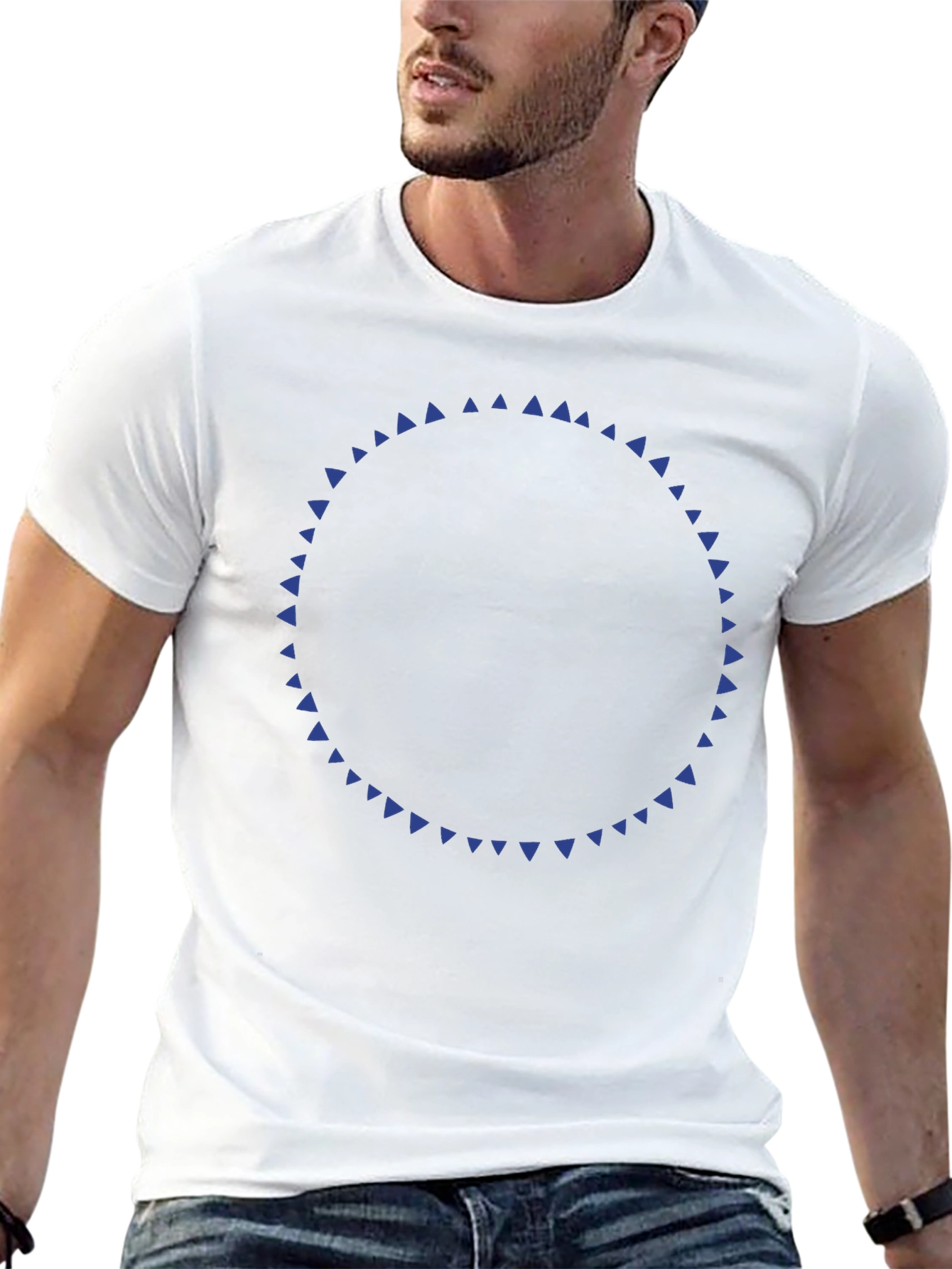 Geometric Circle Tee - Modern Design