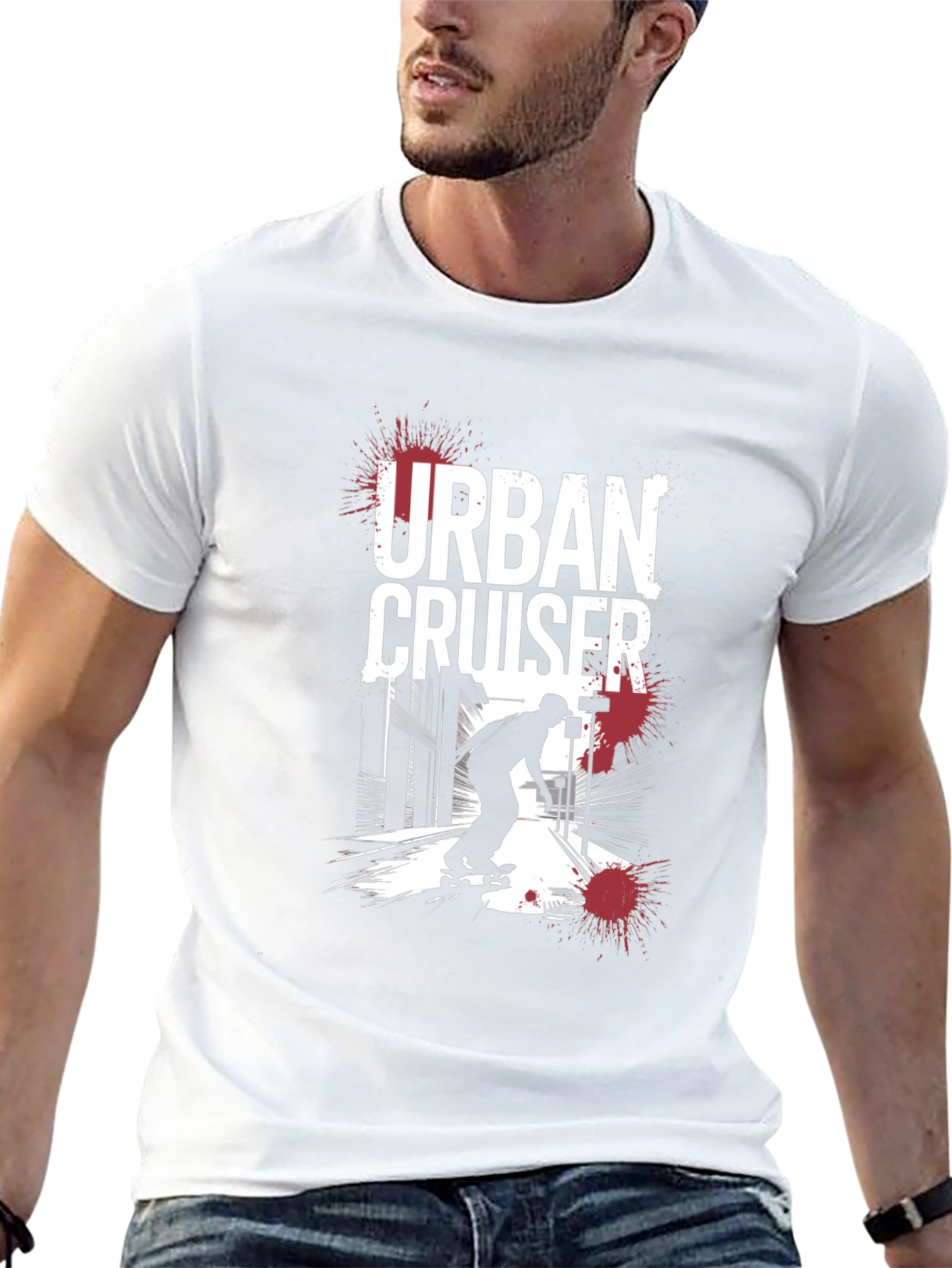 Urban Cruiser Graphic Tee - Black Skater T-Shirt