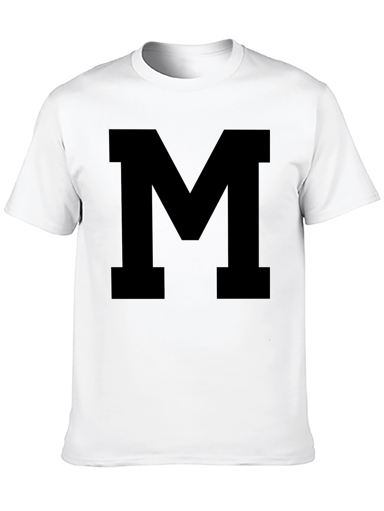 Bold Letter M Black T-Shirt
