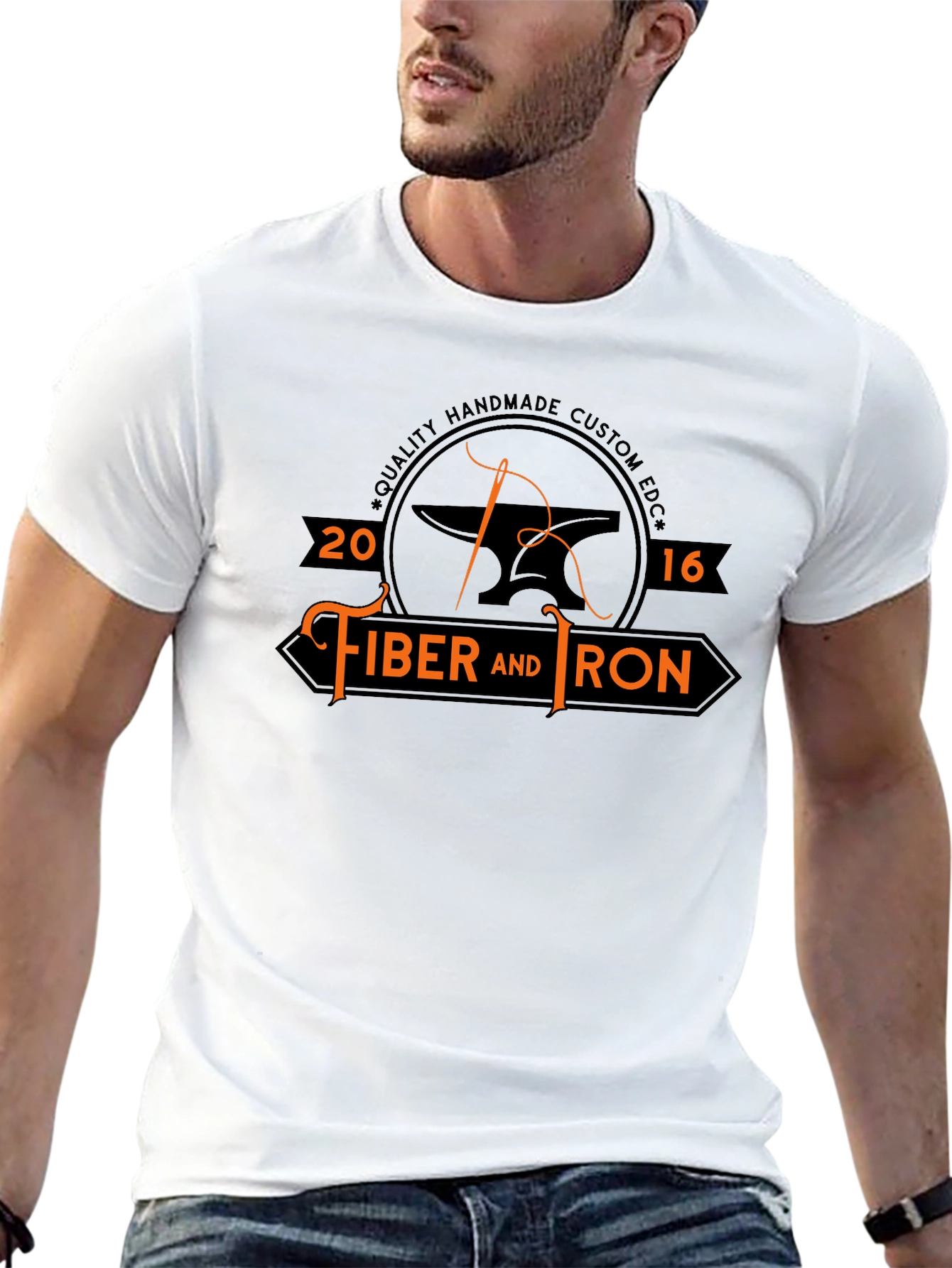 Fiber and Iron Black Graphic Tee