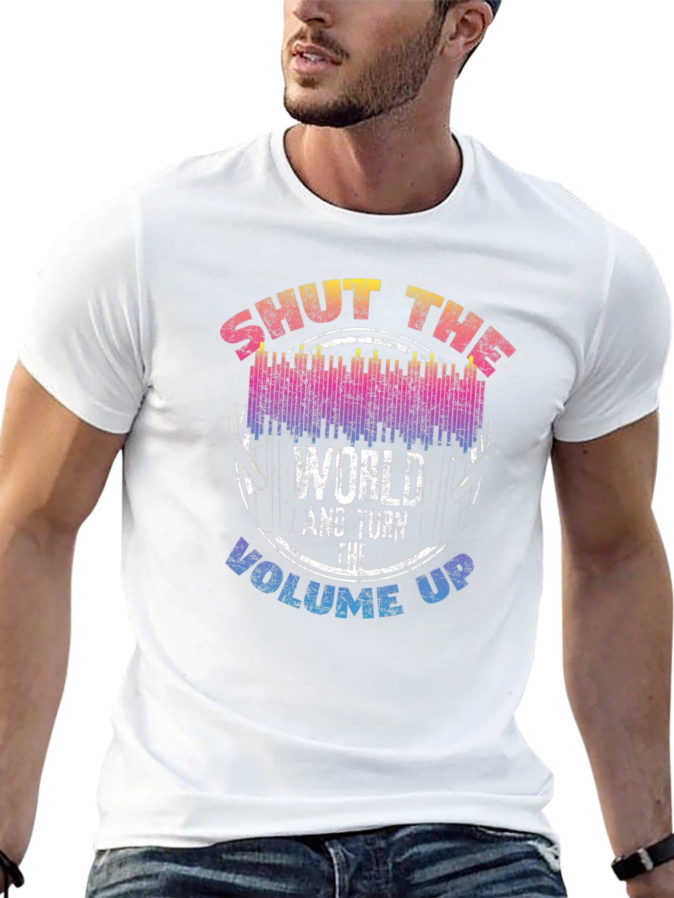 Shut The World Up Graphic T-Shirt