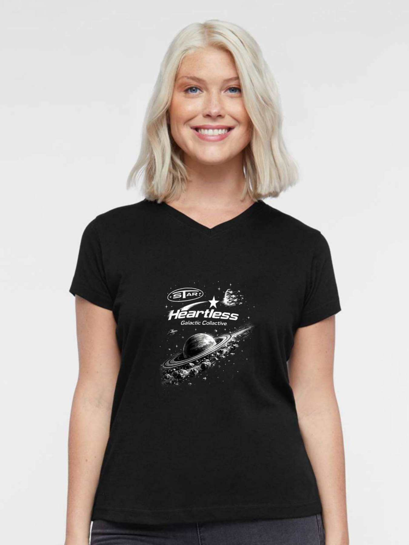 Women’s Premium Cotton Graphic T-Shirt – Slim Fit Casual Streetwear Tee(hj33)