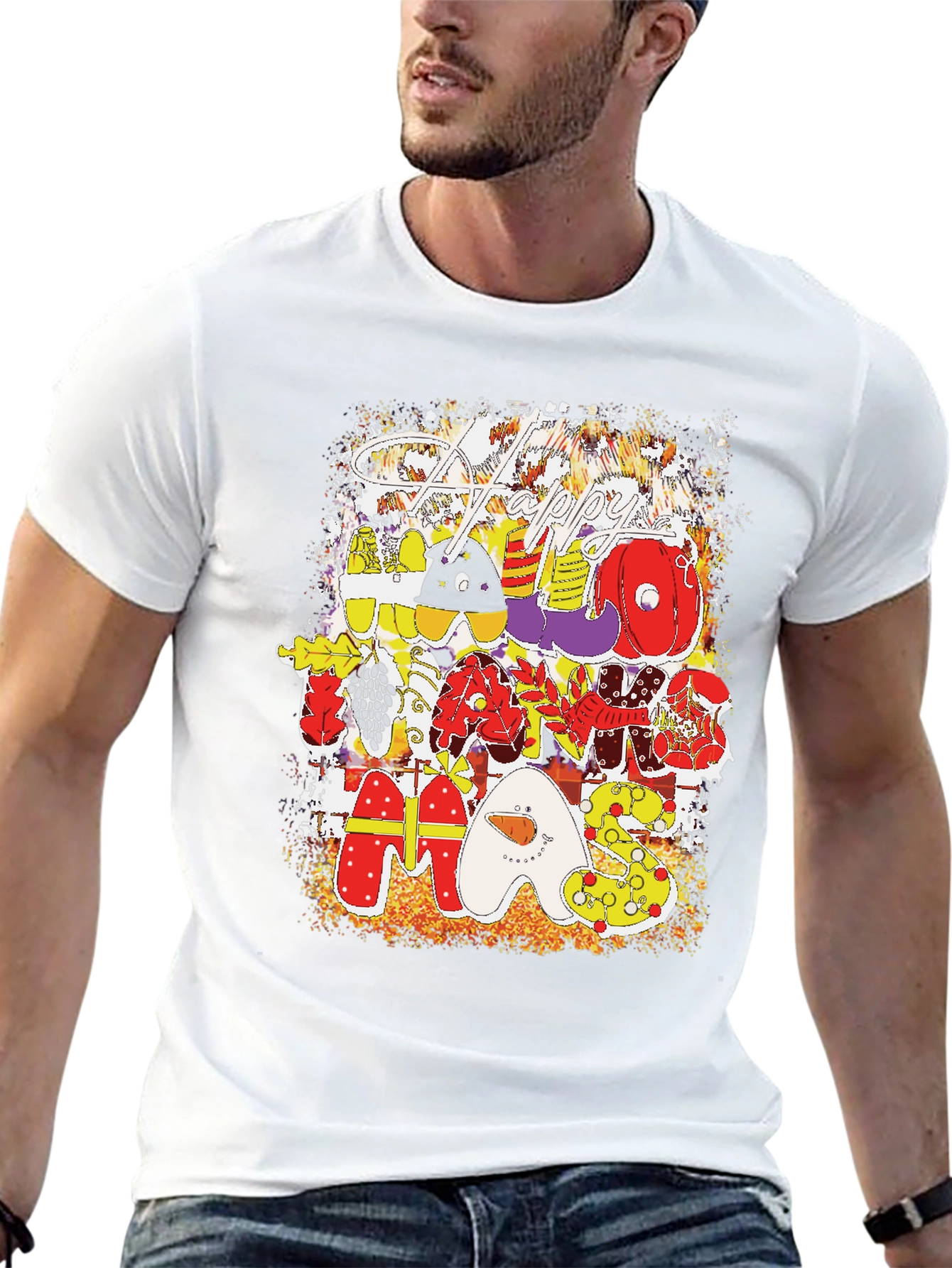 Festive Holiday Themed T-Shirt