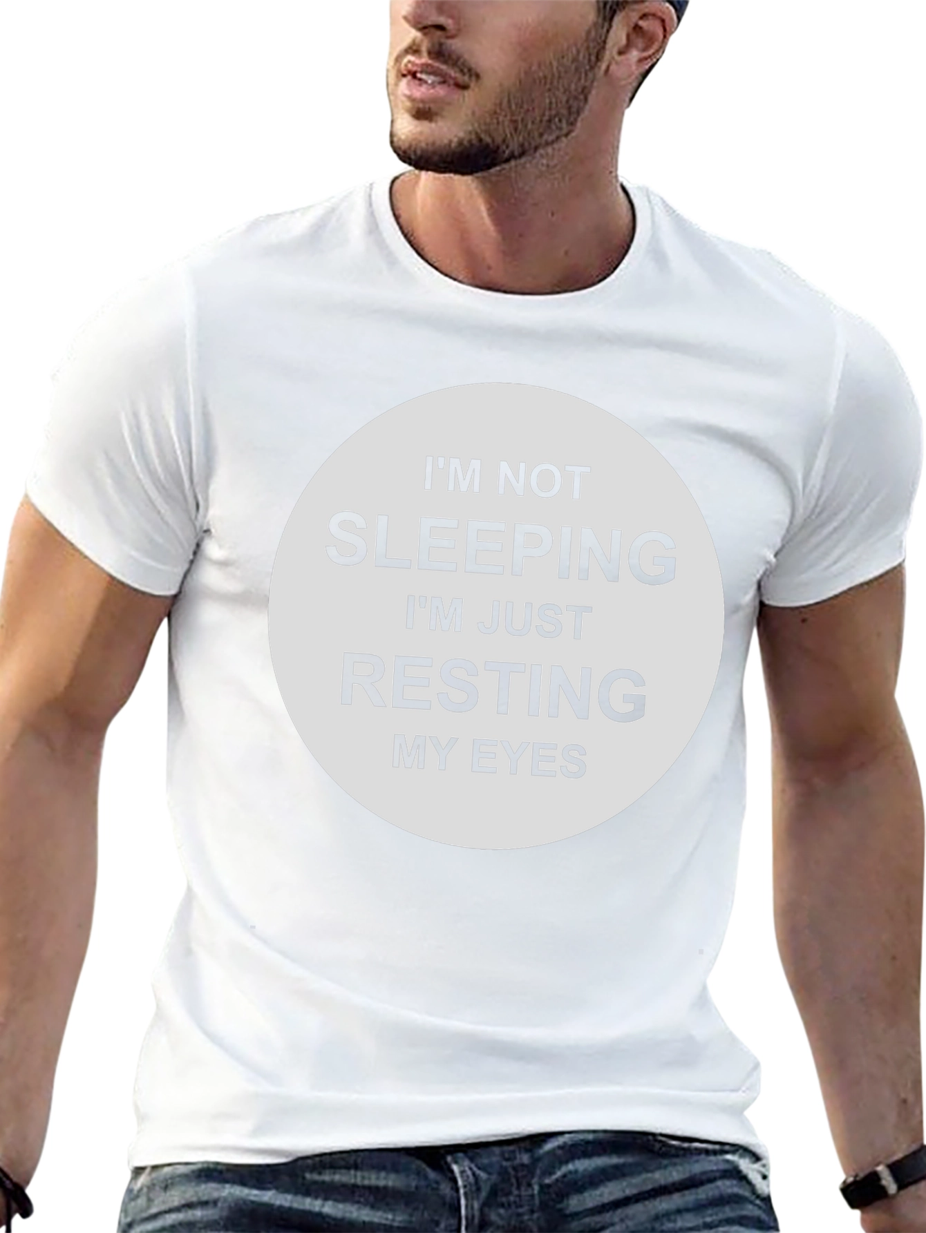 Resting Eyes Funny Graphic Tee