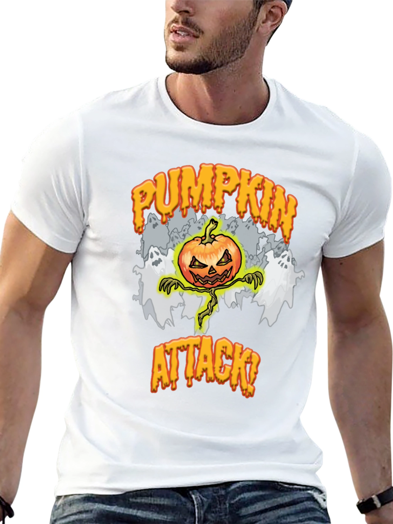 Pumpkin Attack Halloween T-Shirt