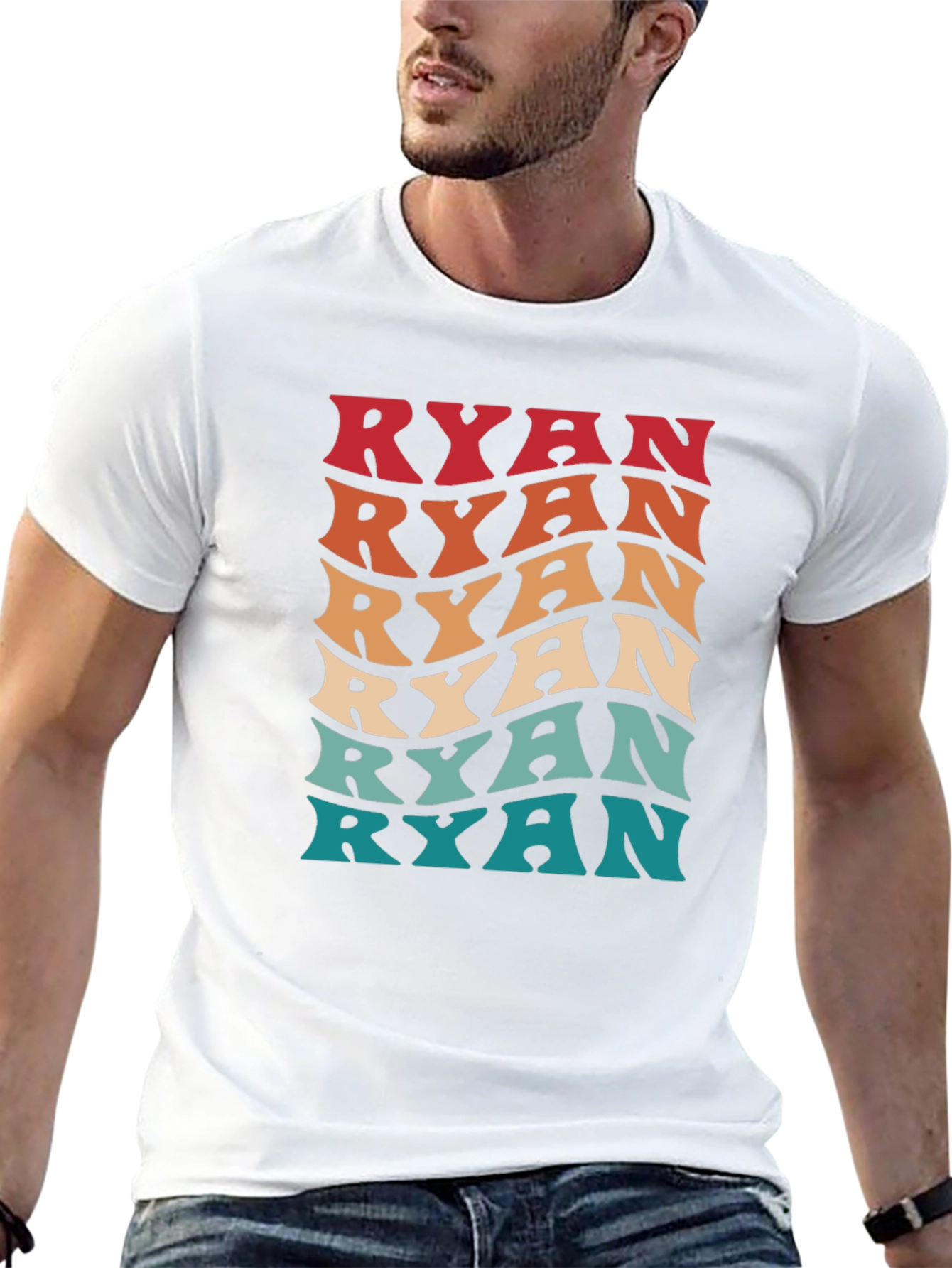 Retro Ryan Name T-Shirt Cool Personalized Gift