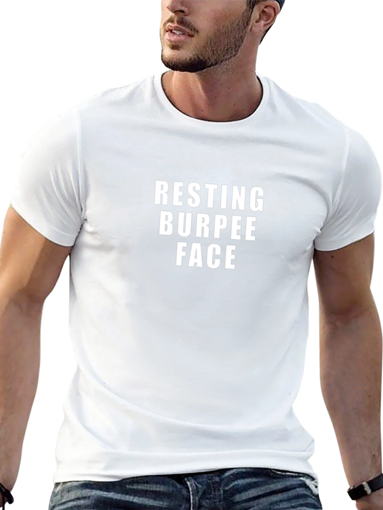 Resting Burpee Face T-Shirt - Workout Apparel