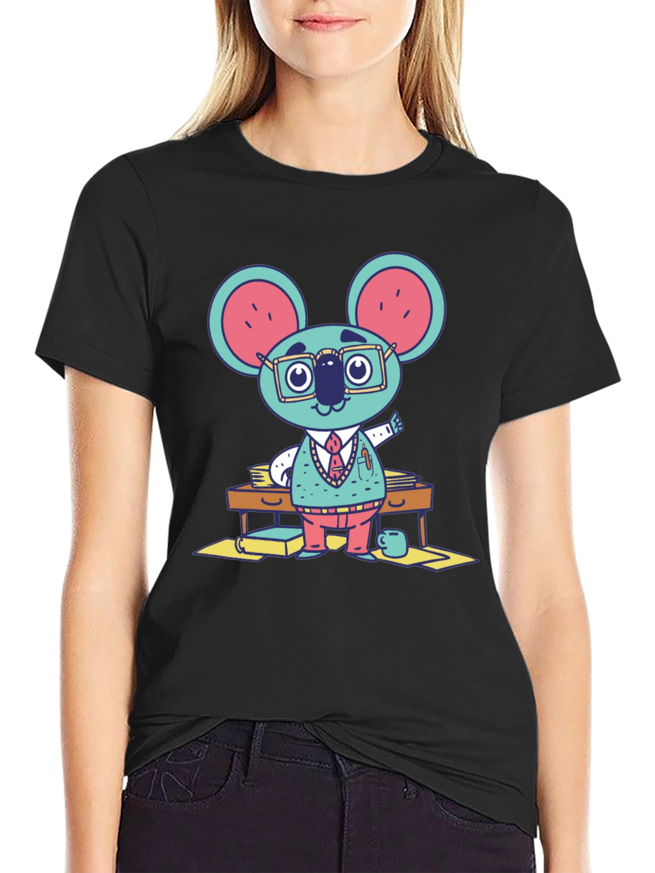 Quirky Koala Professor Graphic Tee