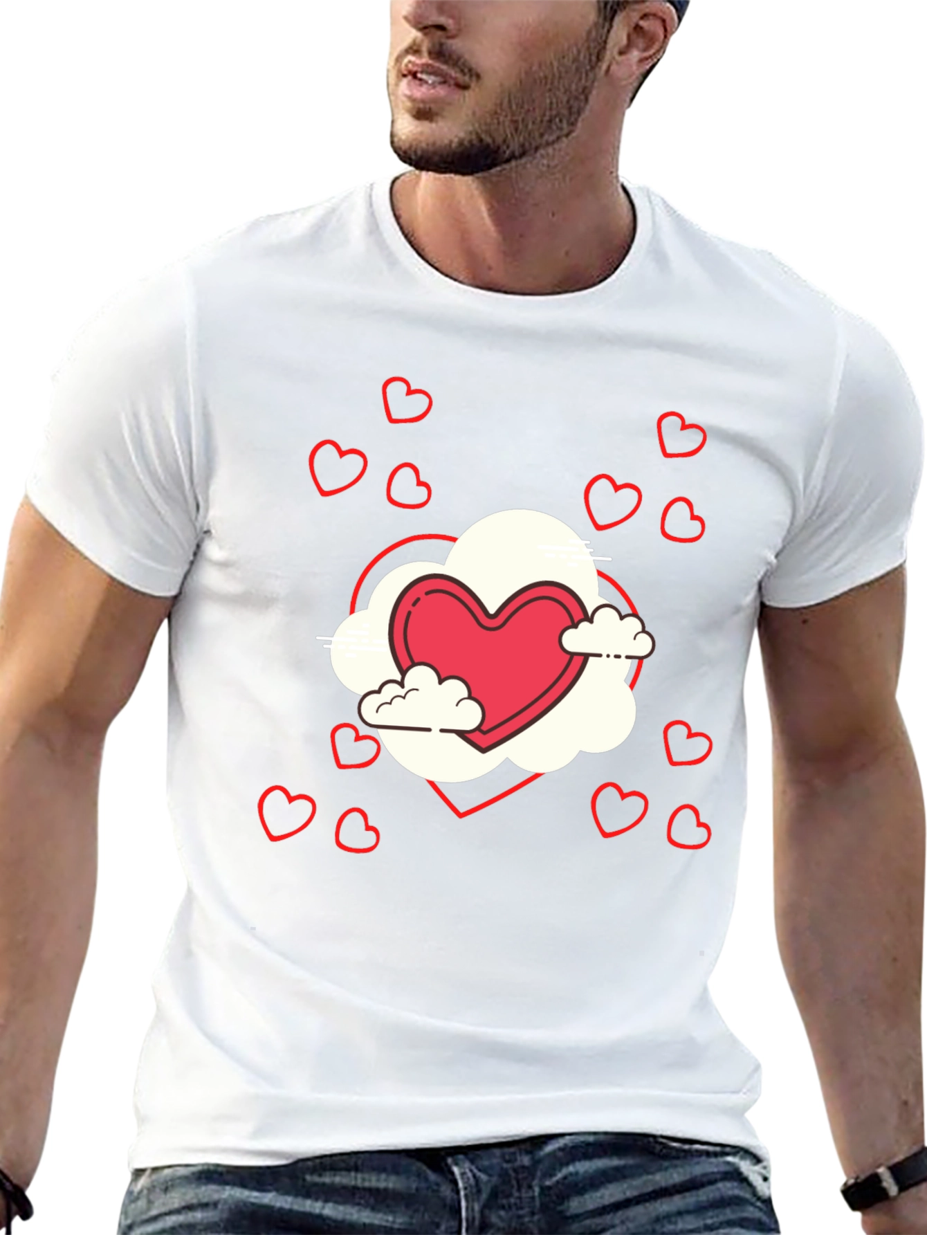 Heart Cloud Graphic Tee