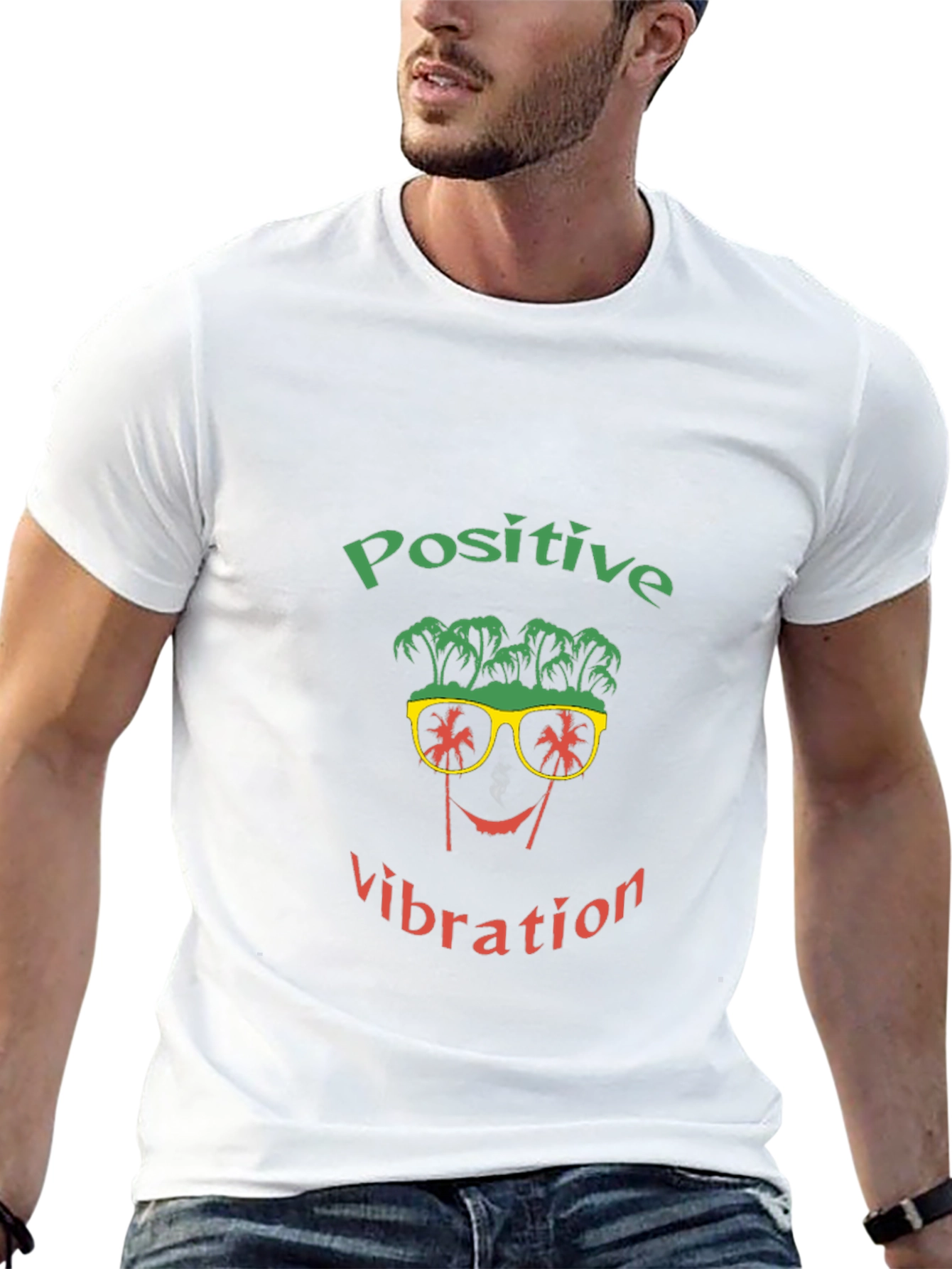 Positive Vibration Graphic T-Shirt - Black