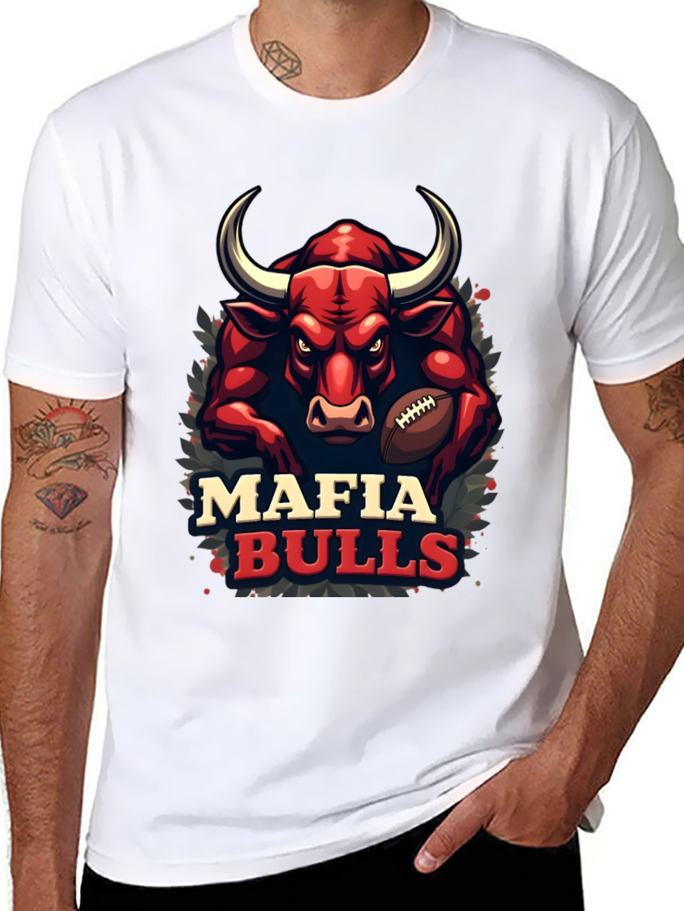 Mafia Bulls Graphic Tee - Bold Design
