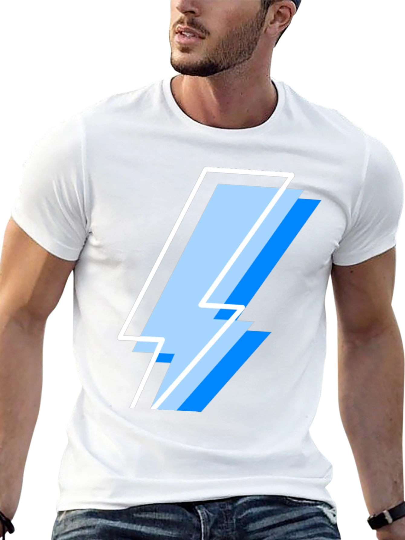 Lightning Bolt Graphic Tee - Cool Casual Style