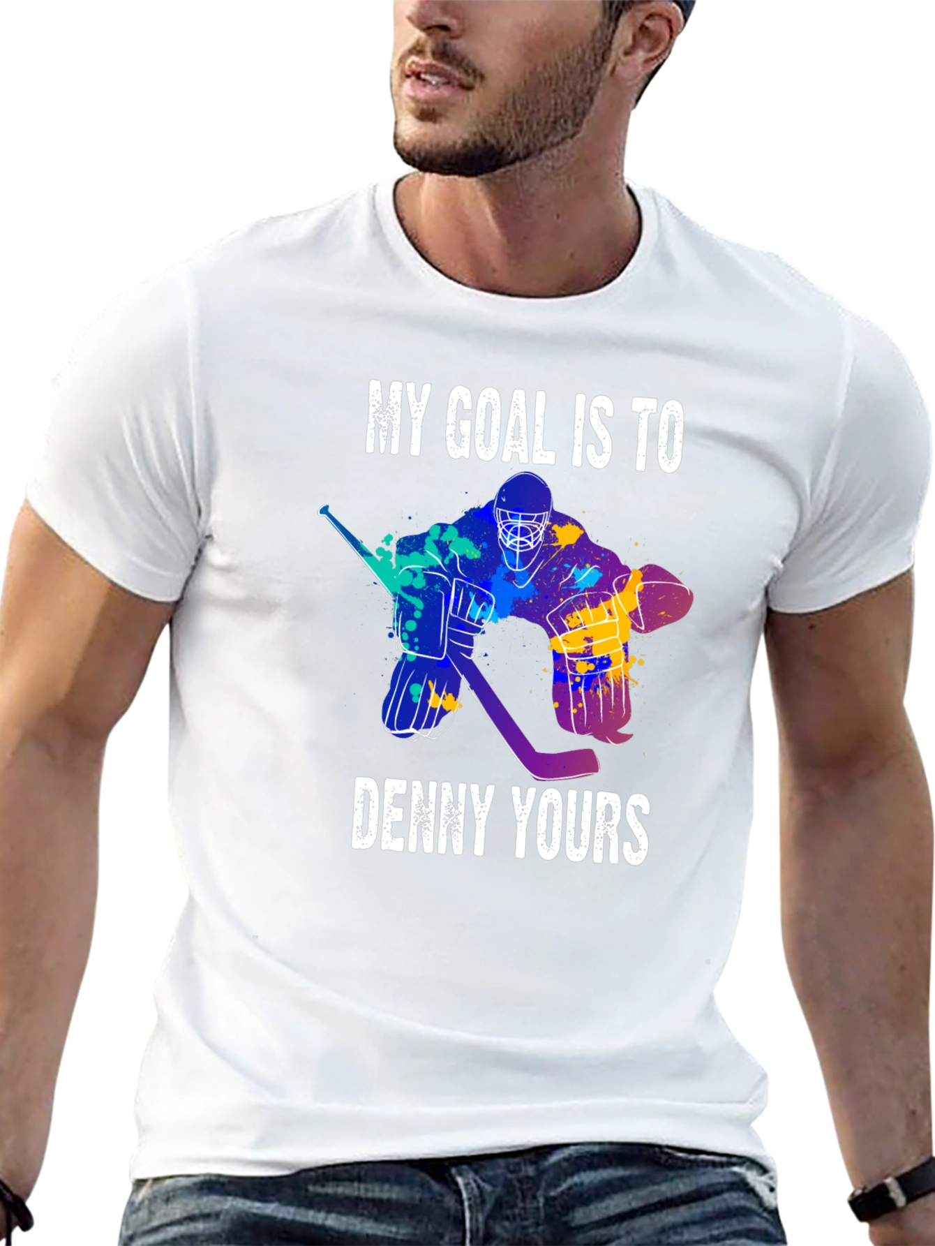 Denny Yours Hockey Goal T-Shirt