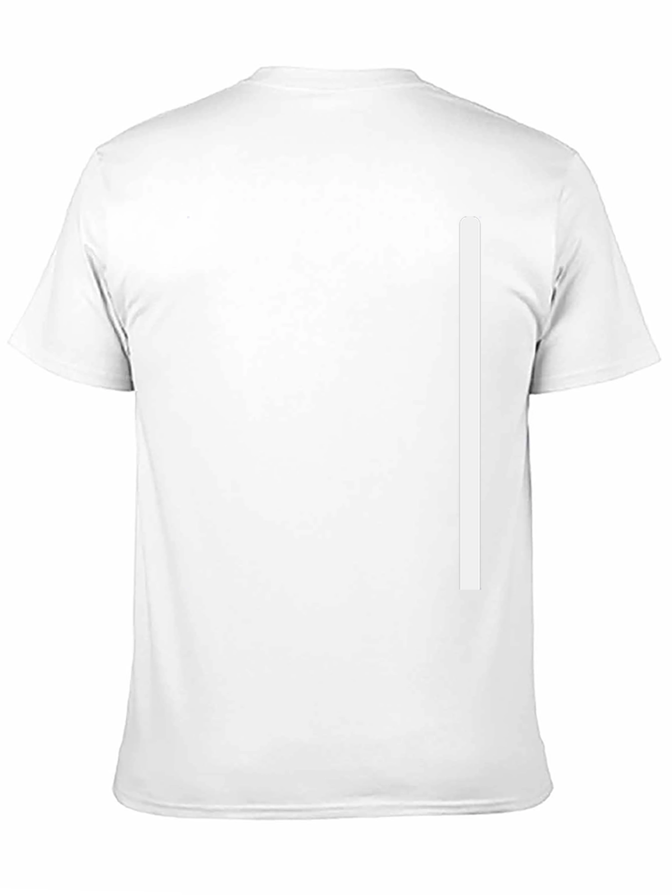 Minimalist Black T-Shirt with White Stripe