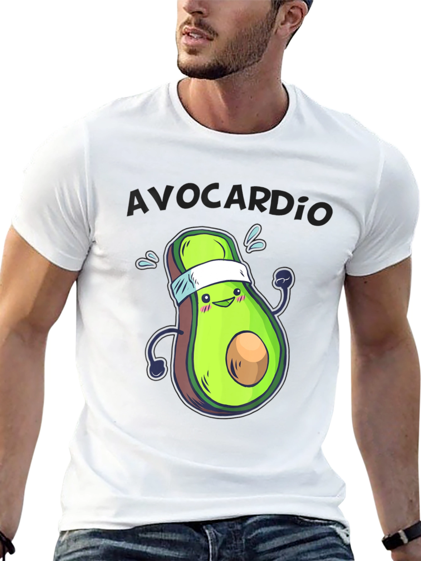 Avocardio Funny Avocado Workout T-Shirt