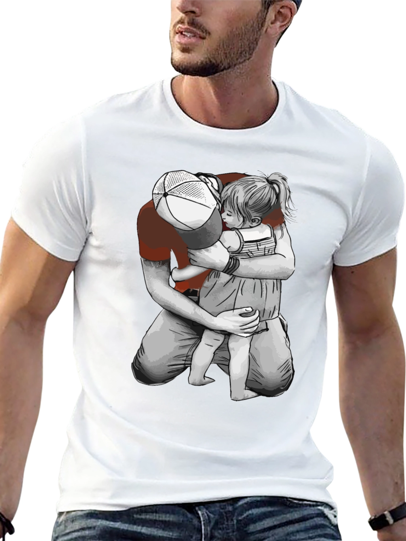 Father & Daughter Graphic Tee - Heartwarming Design