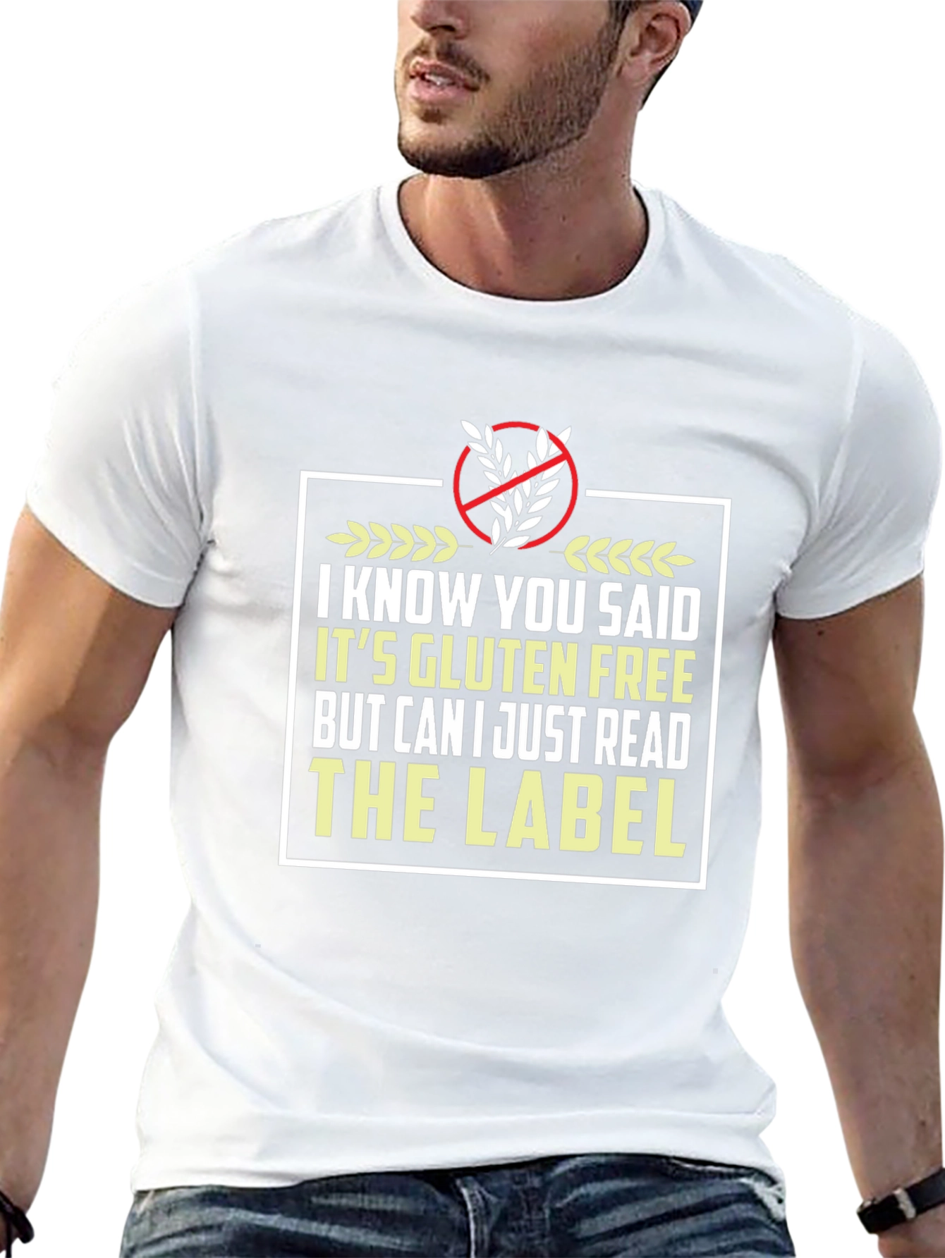 Gluten Free Label Novelty T-Shirt