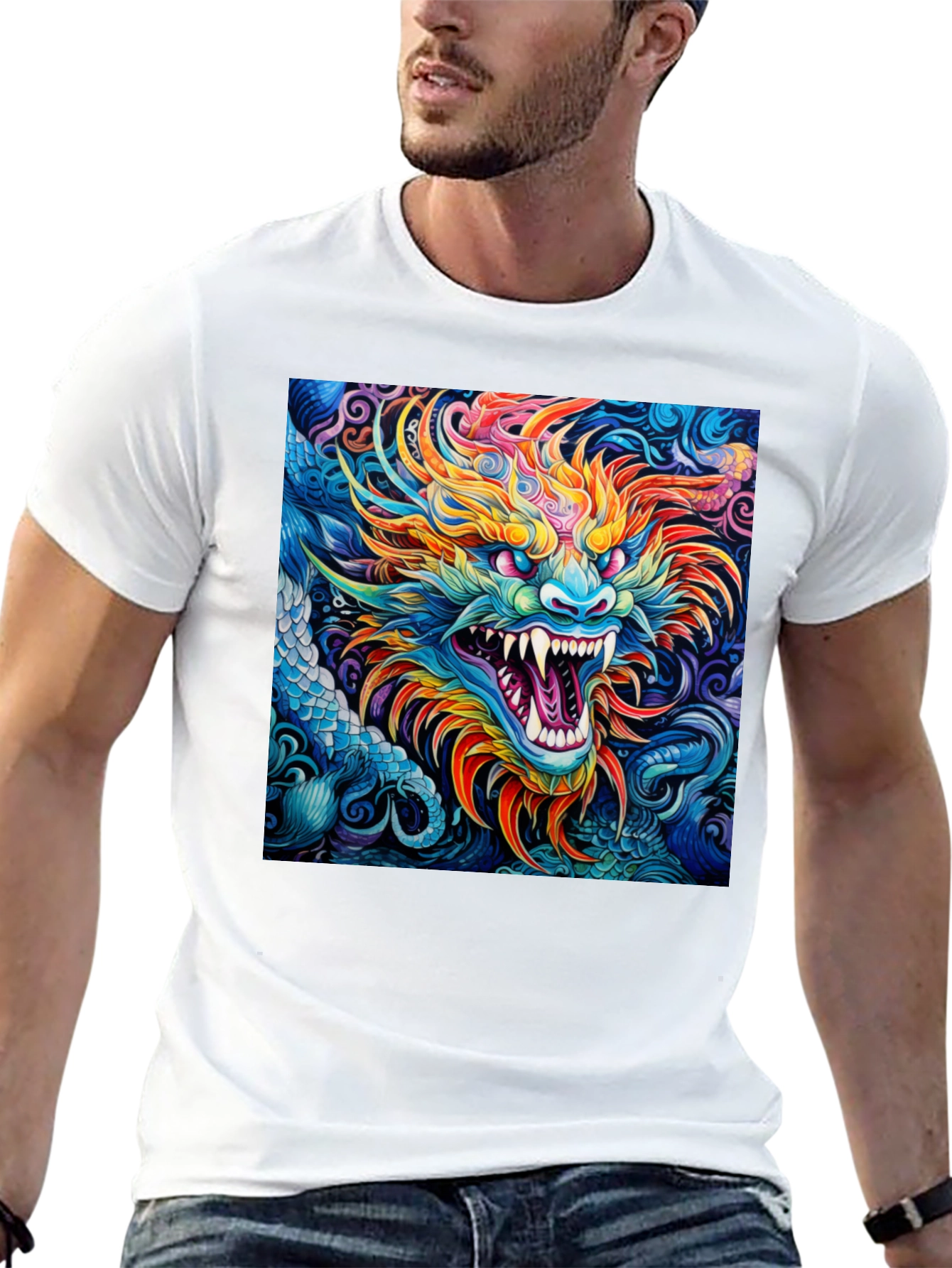 Dragon Art T-Shirt - Bold Graphic Tee