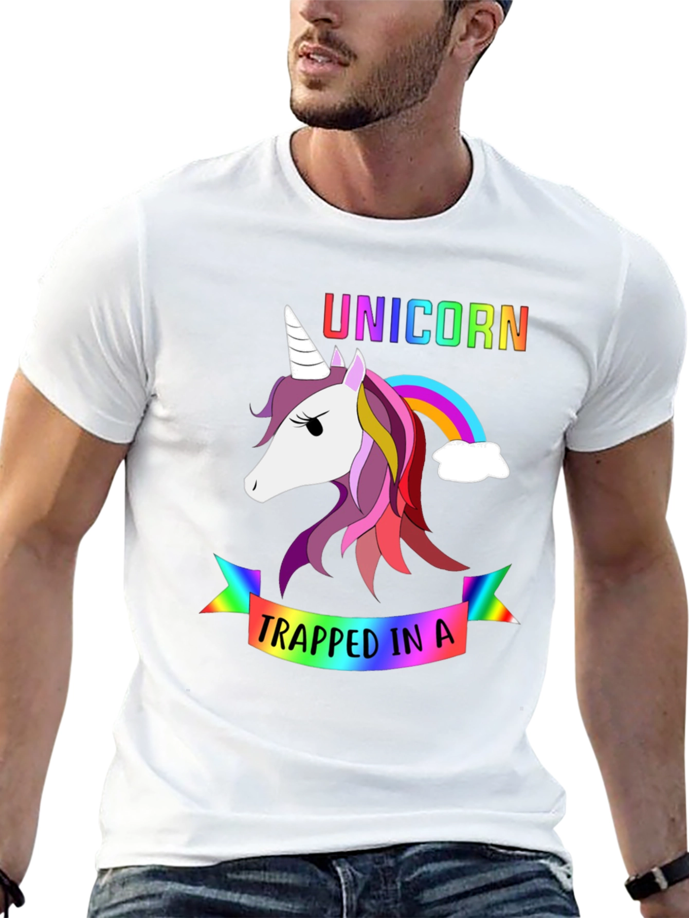 Unicorn Trapped In a Rainbow T-Shirt