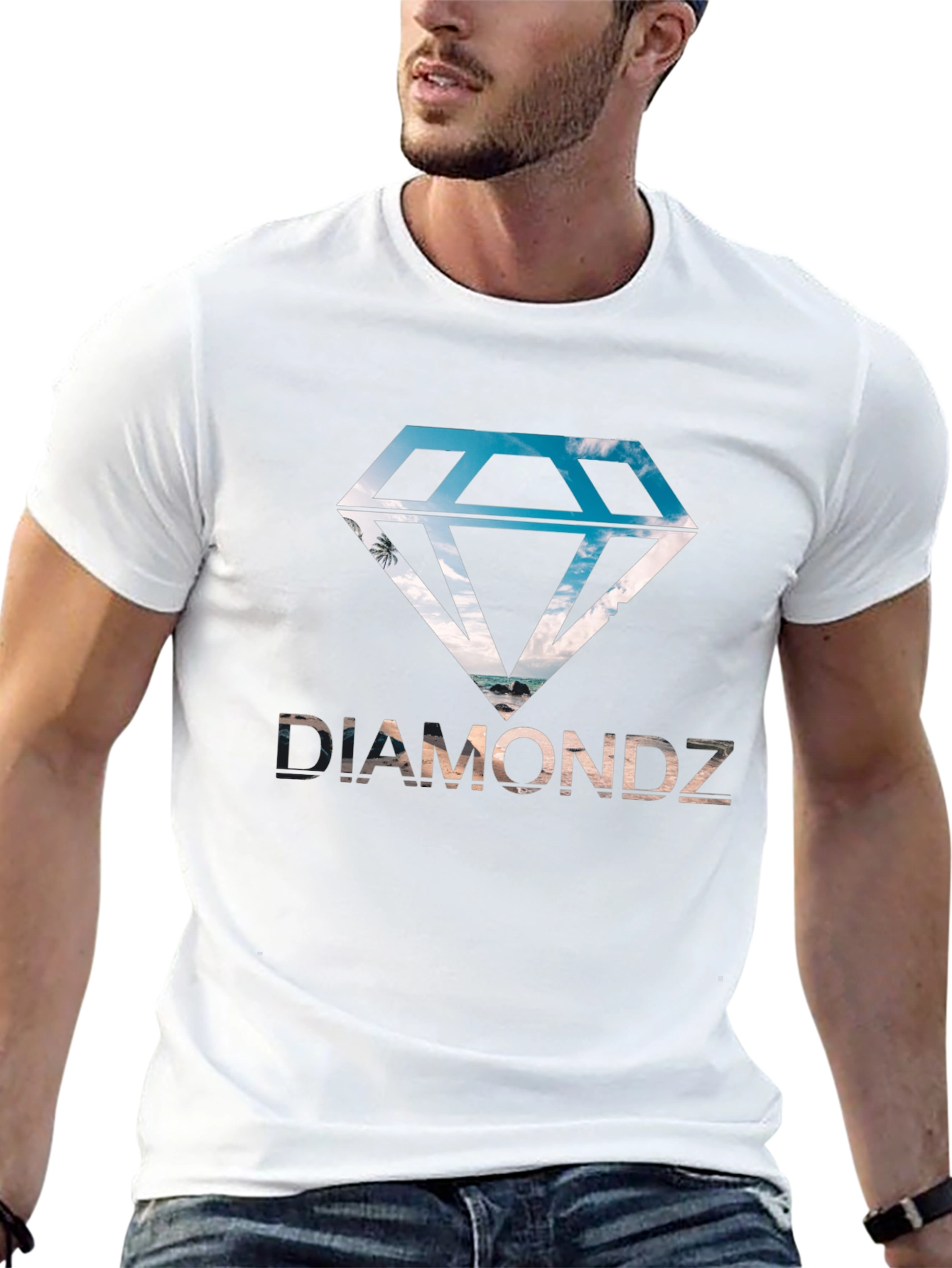 Diamondz Graphic Tee - Beach Vibes T-Shirt