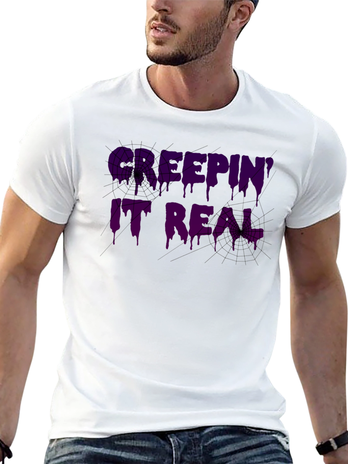 Spooky Keepin it Real Graphic T-Shirt