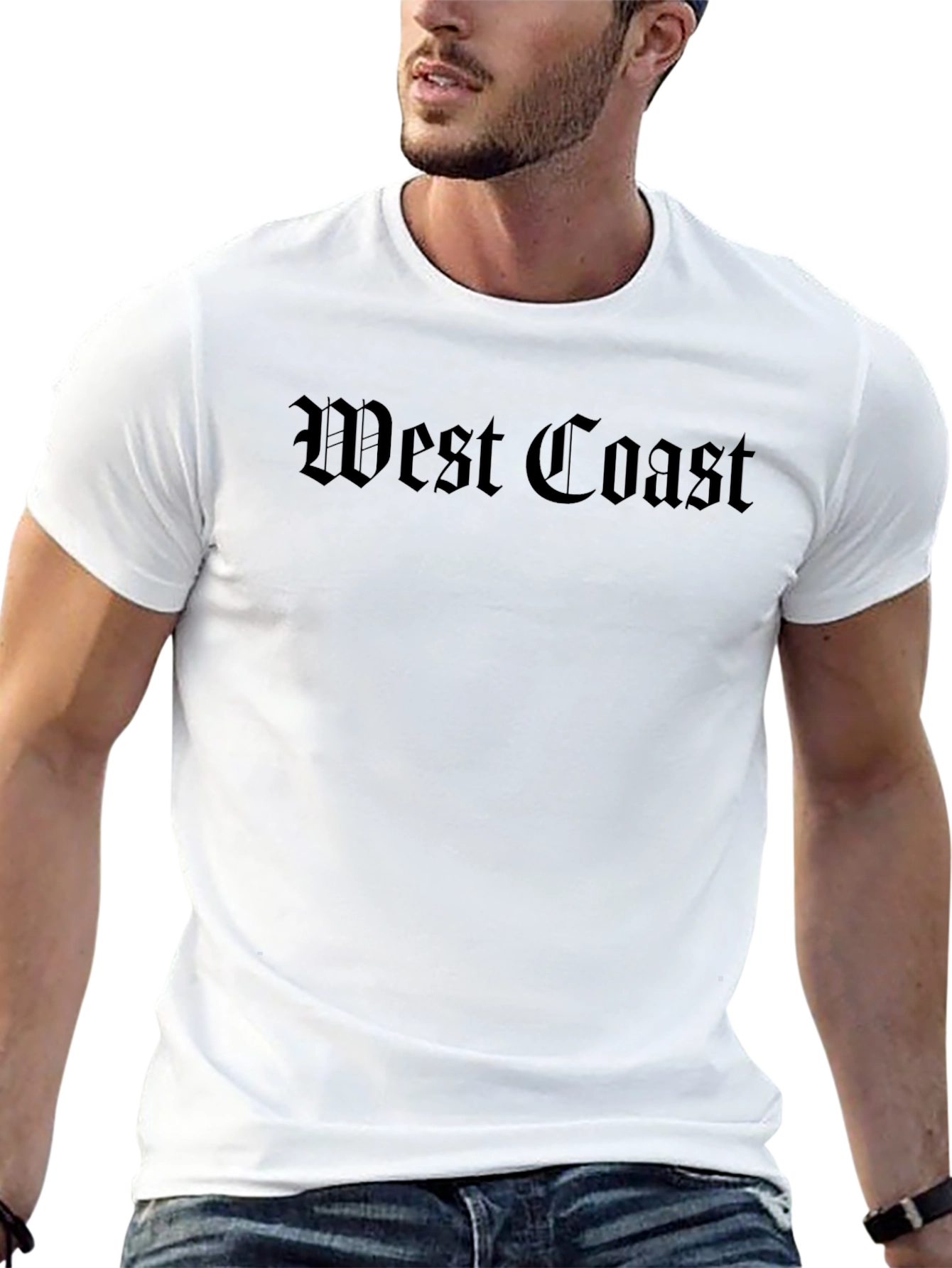 West Coast Black Graphic Tee - Streetwear Fashion