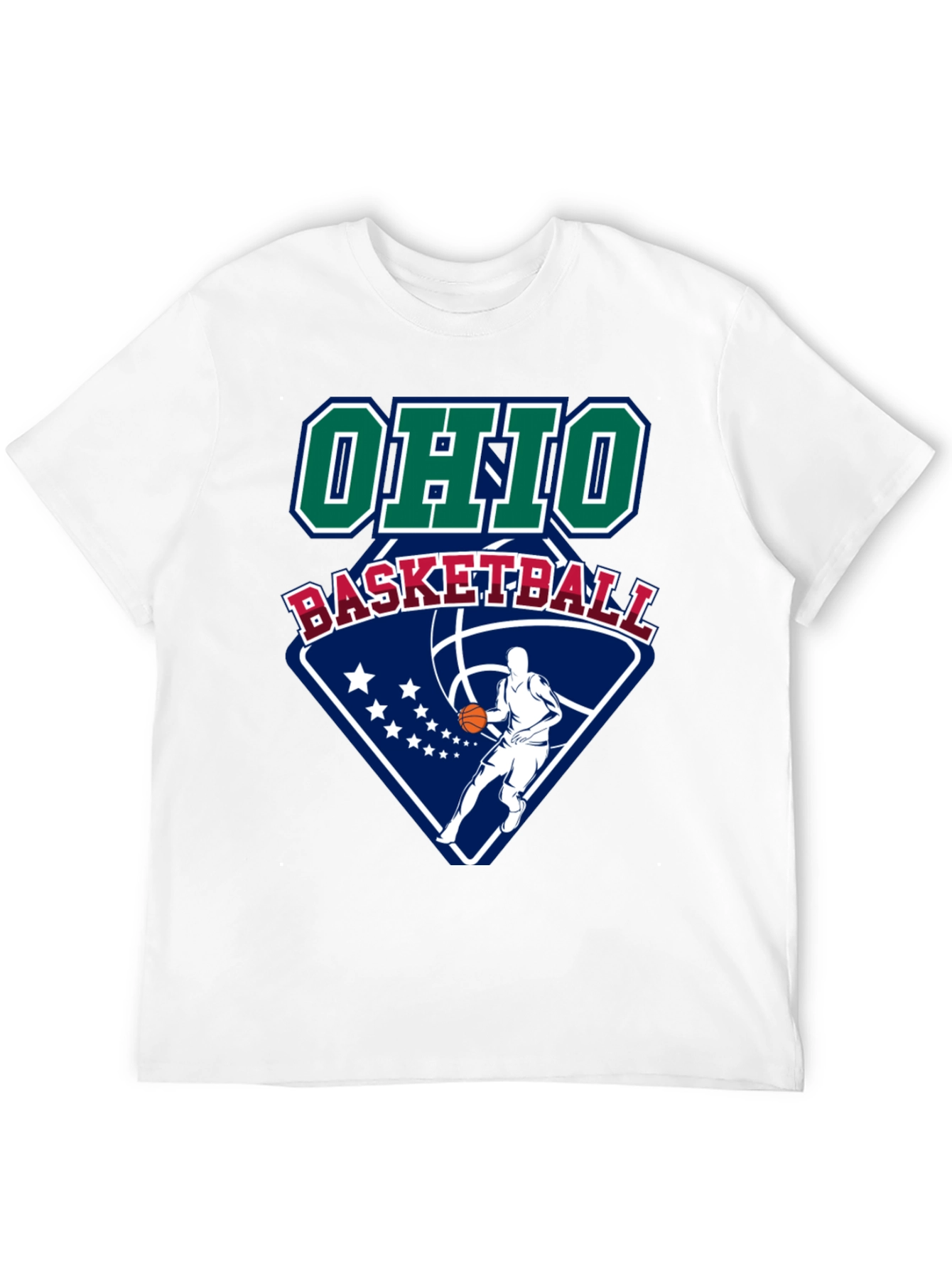 Ohio Basketball Graphic Tee - Black Cotton T-Shirt