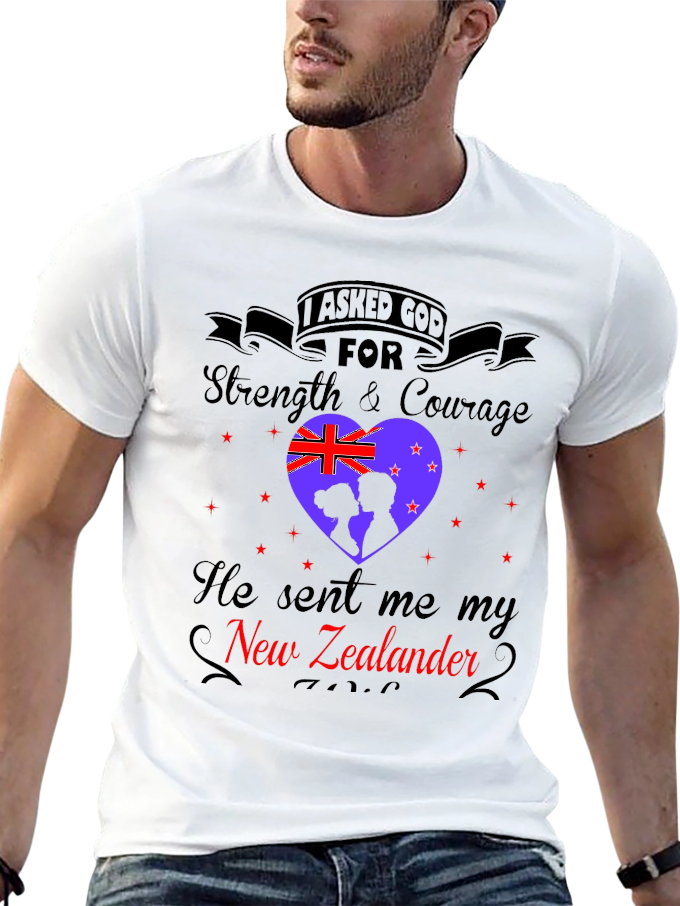 New Zealander T-Shirt: Strength & Courage