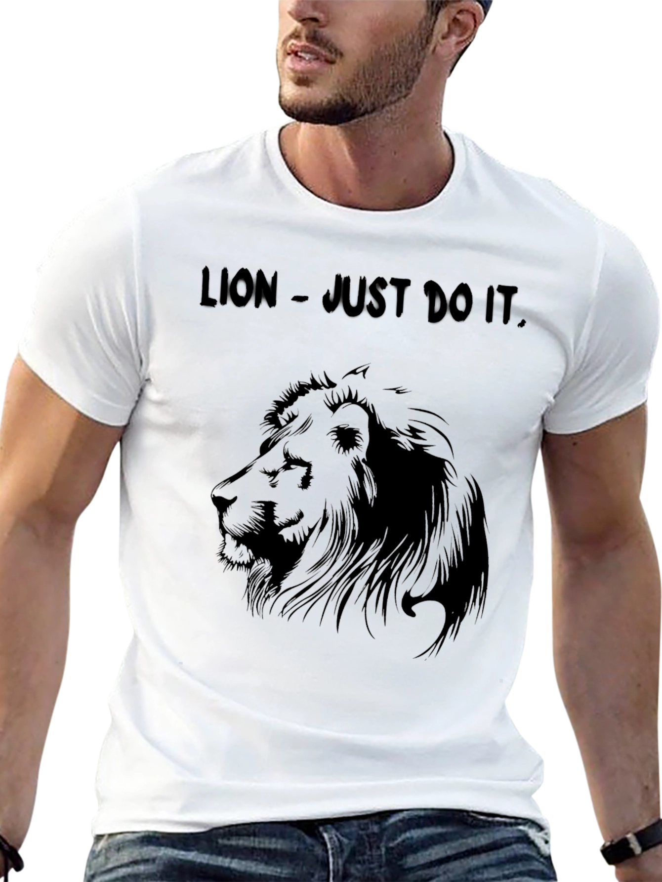 Lion - Just Do It Black T-Shirt