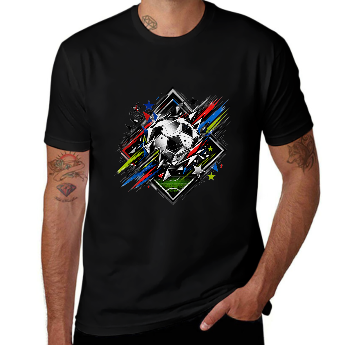 Personalized Look Diamond Rush Soccer Graphic Tee