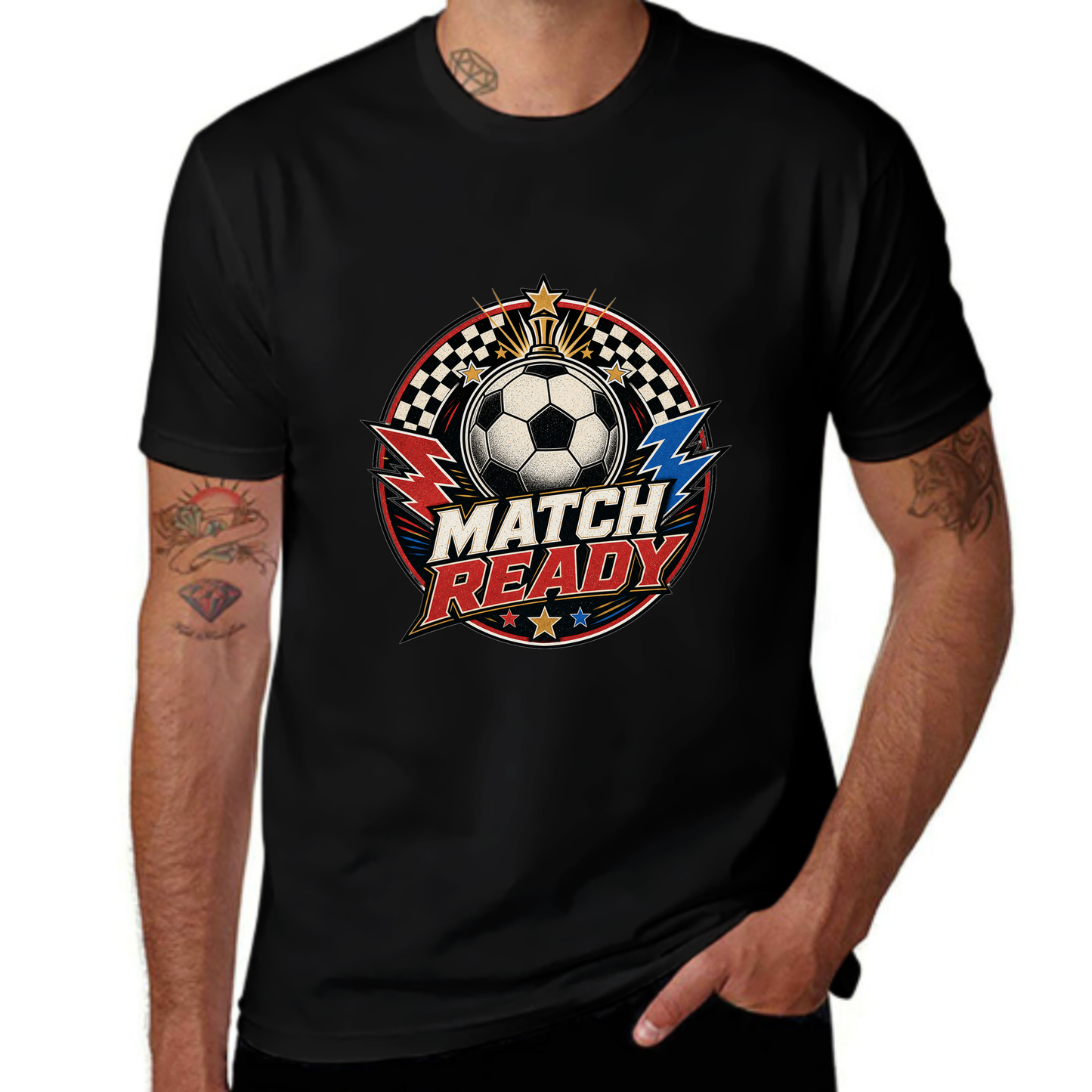 Weekend Sale Match Ready Soccer Crest Tee