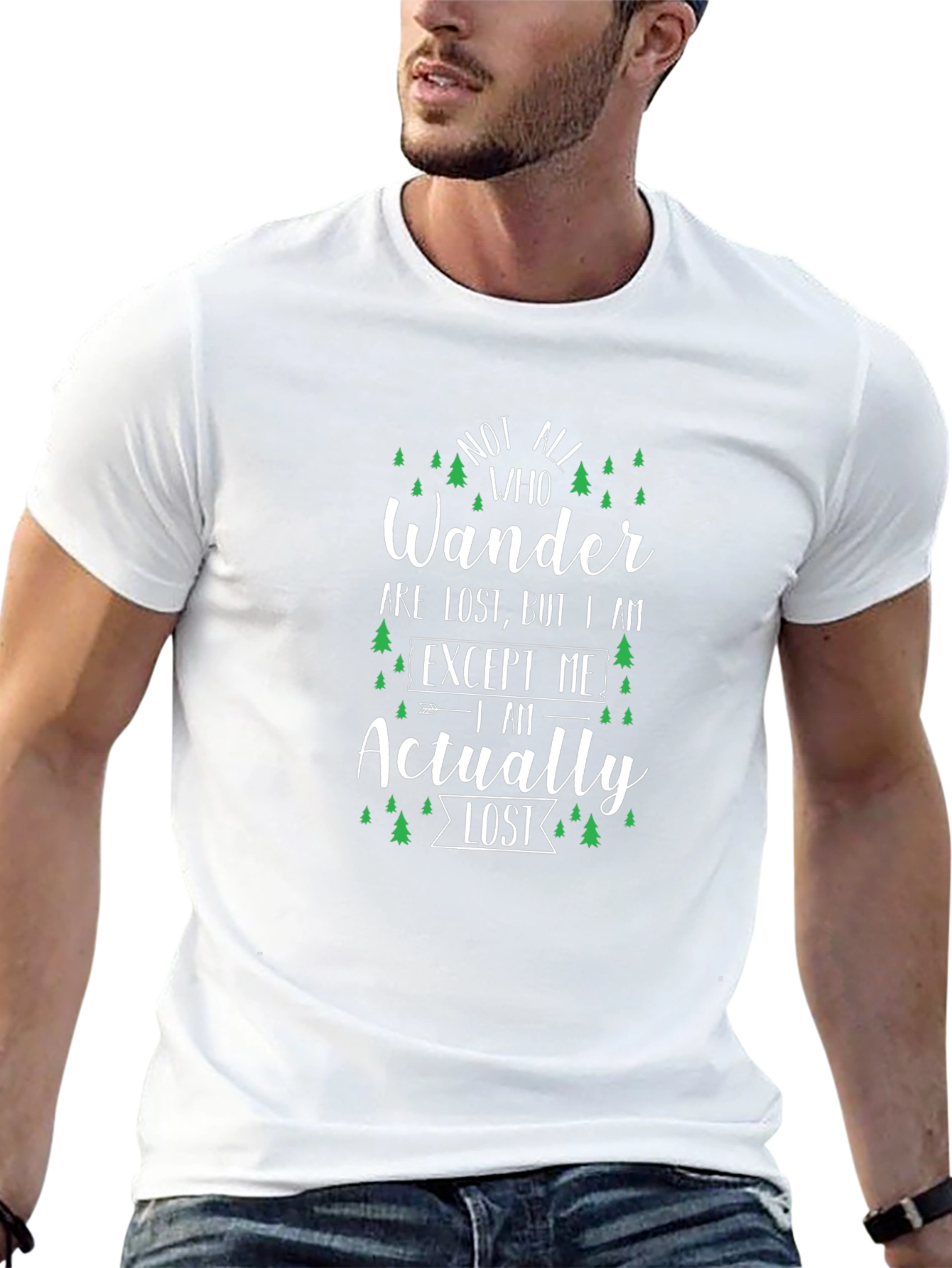 Wanderer Lost T-Shirt - Black Adventure Tee