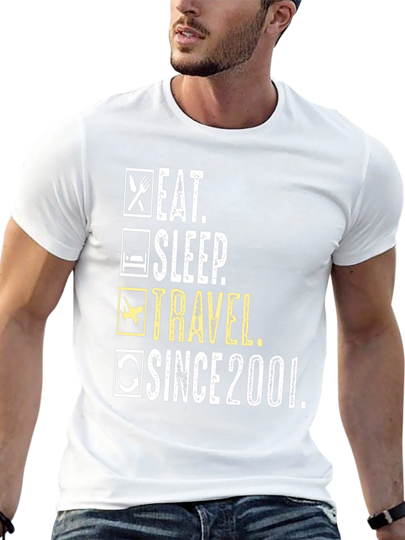 Eat Sleep Travel Since 2001 T-Shirt