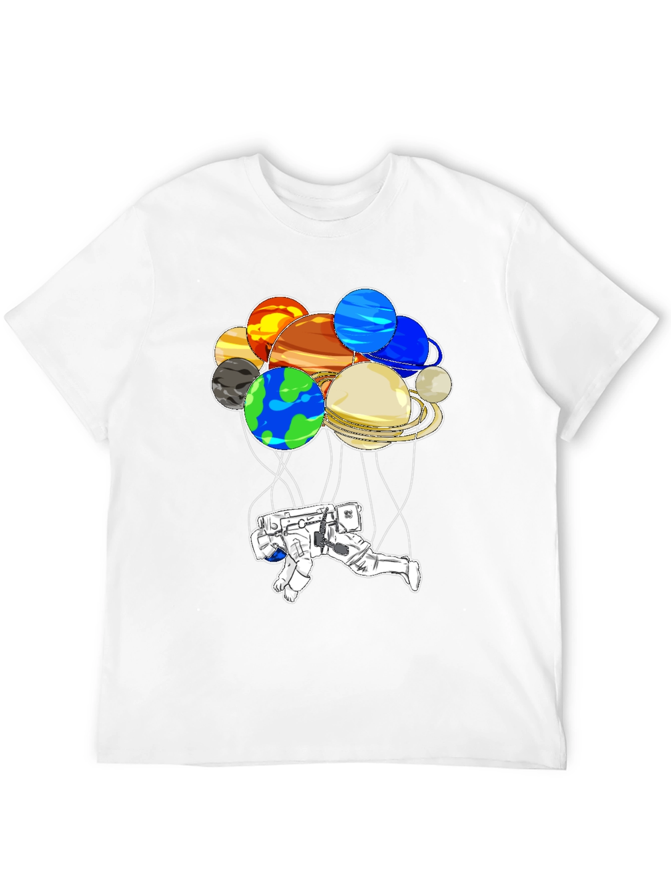 Astronaut Planet T-Shirt: Unique Space Graphic Tee