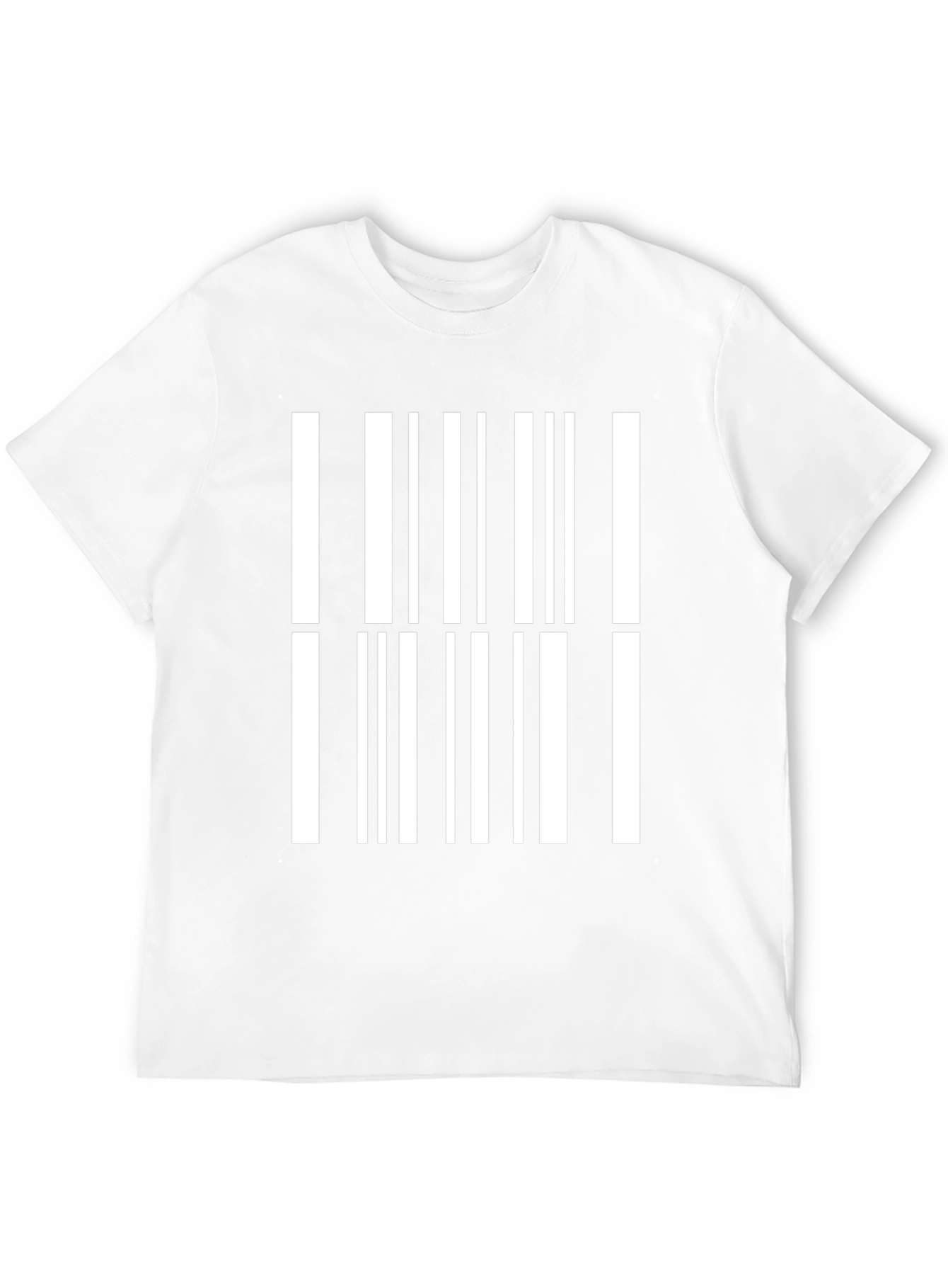 Barcode Graphic T-Shirt - Black Cotton Tee