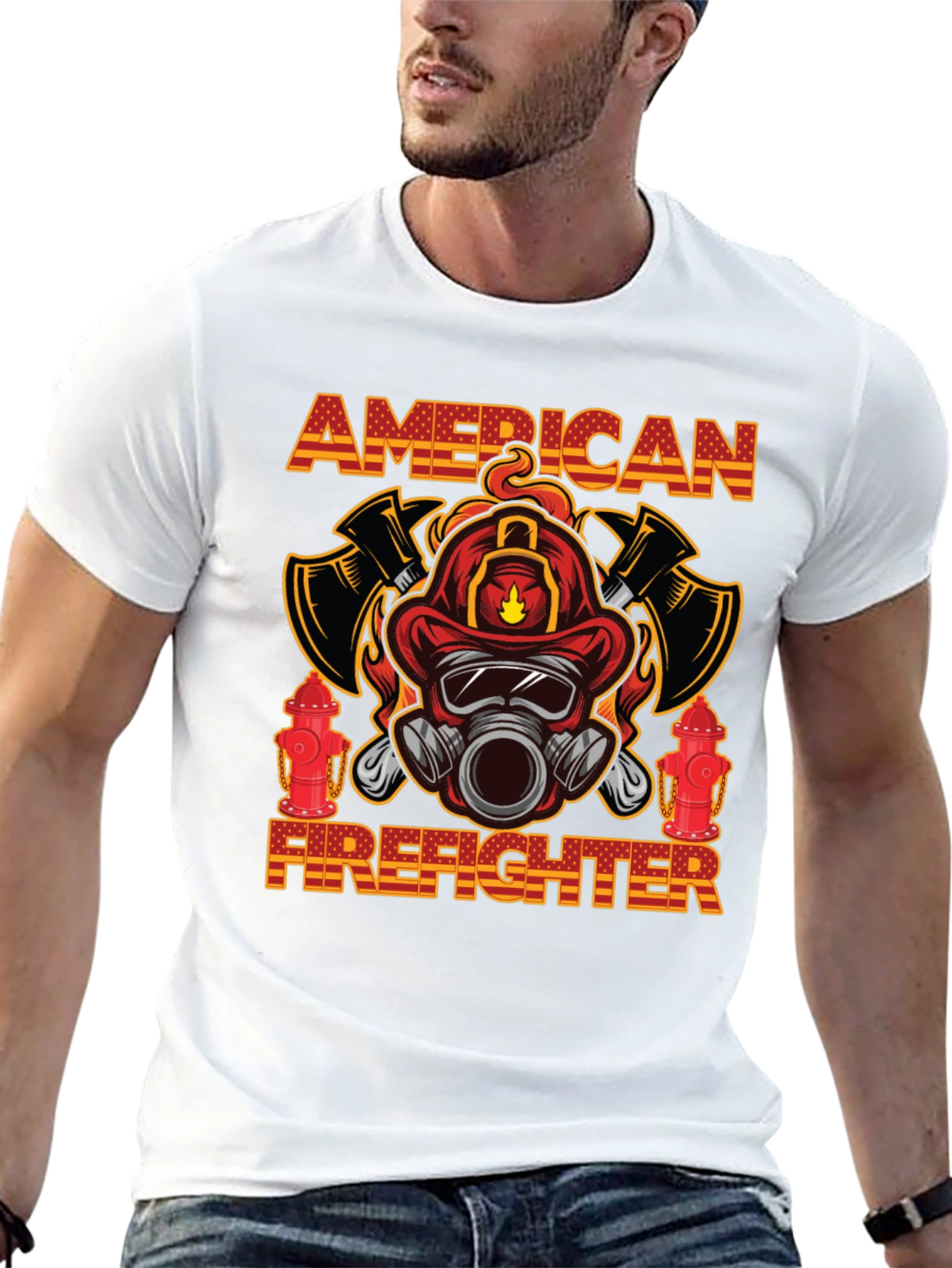 American Firefighter Graphic Tee