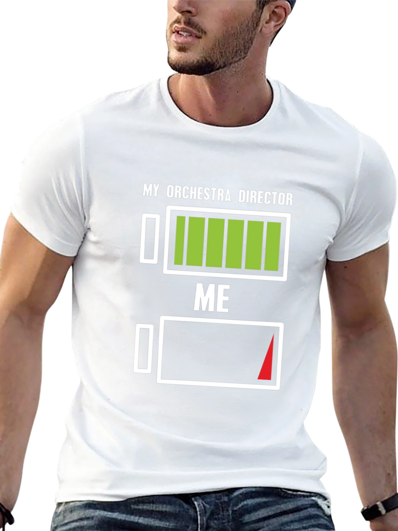 Orchestra Director Battery Level T-Shirt