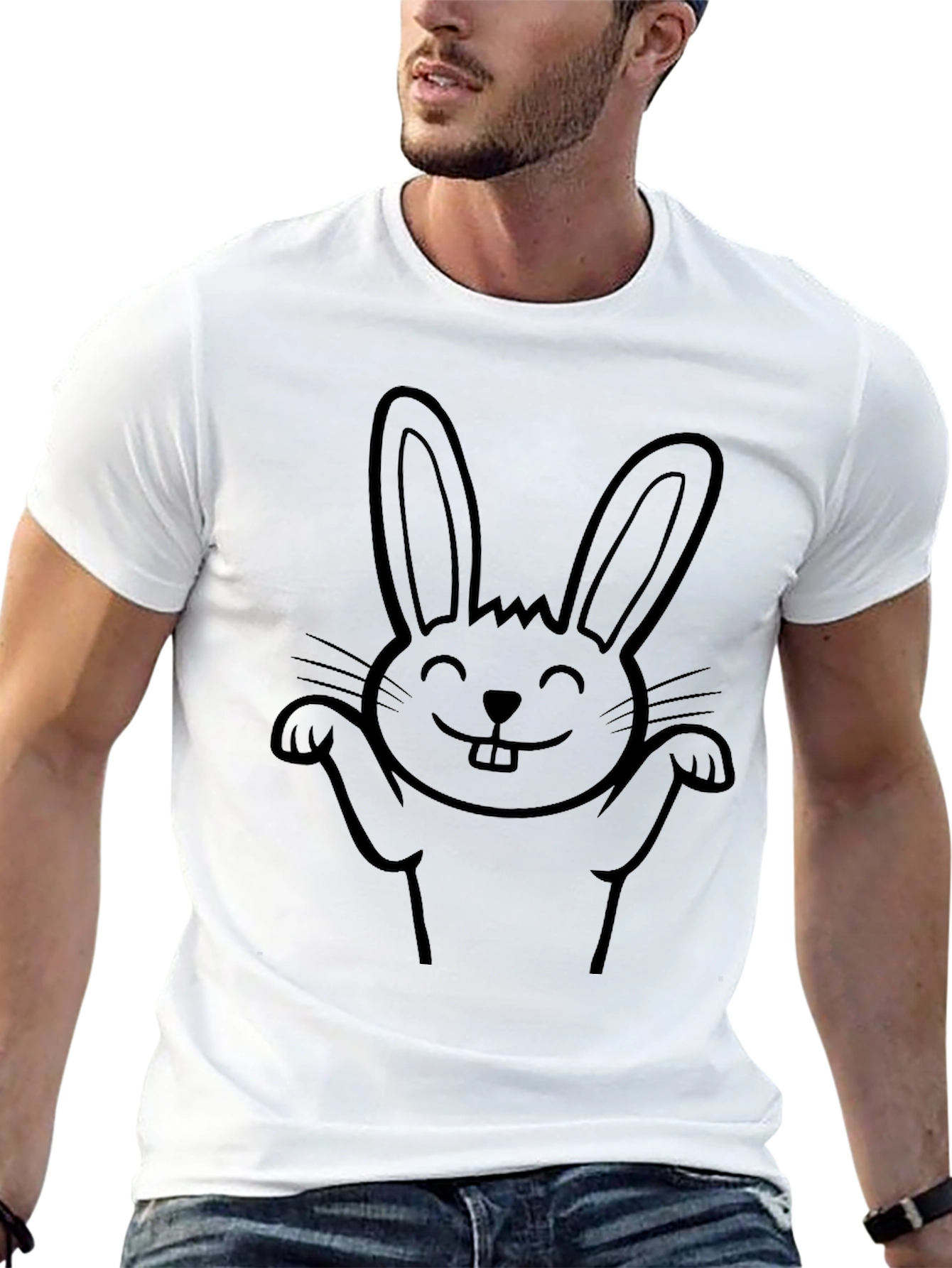 Black Bunny Graphic Tee