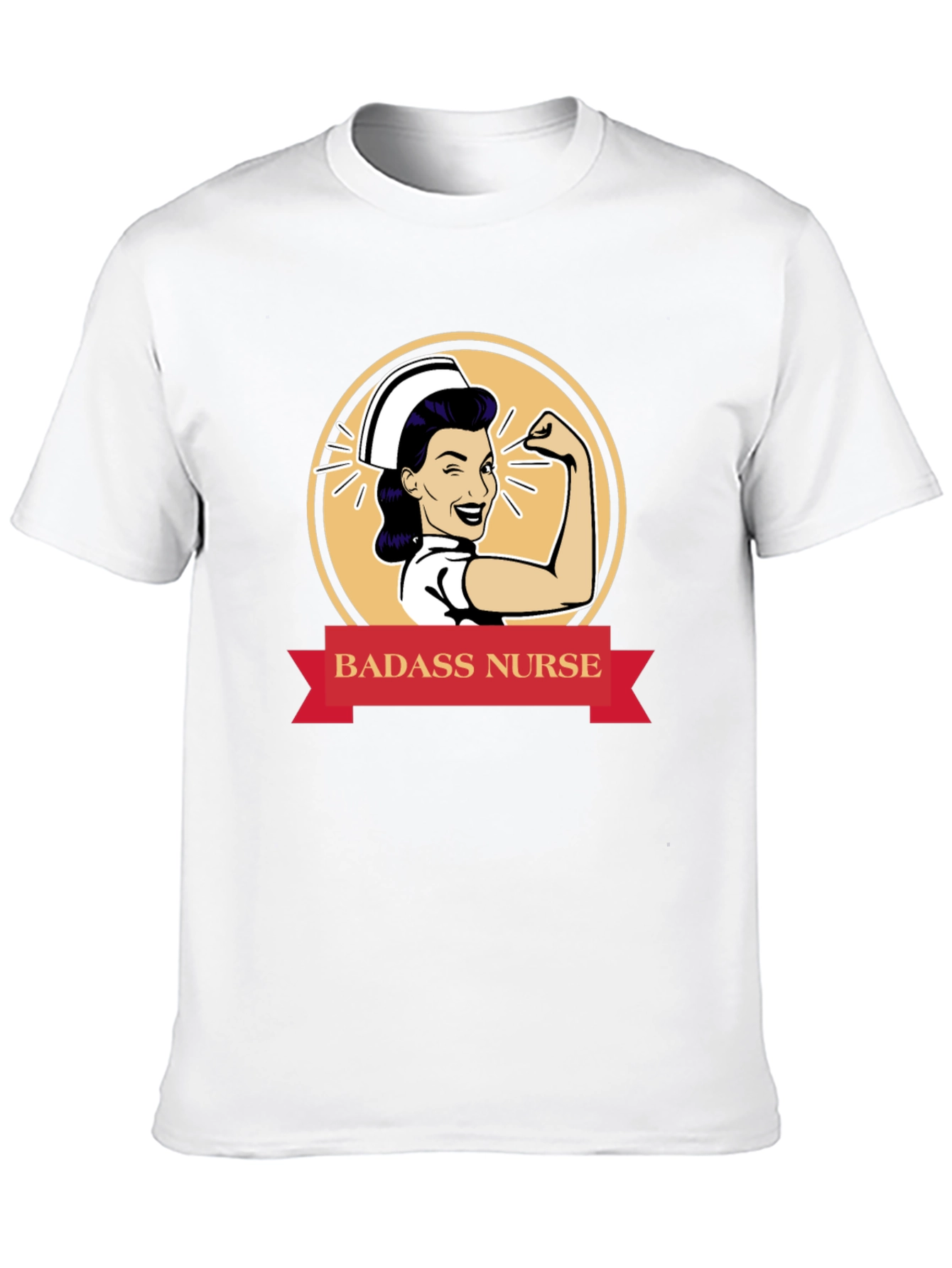 Badass Nurse Graphic T-Shirt - Black