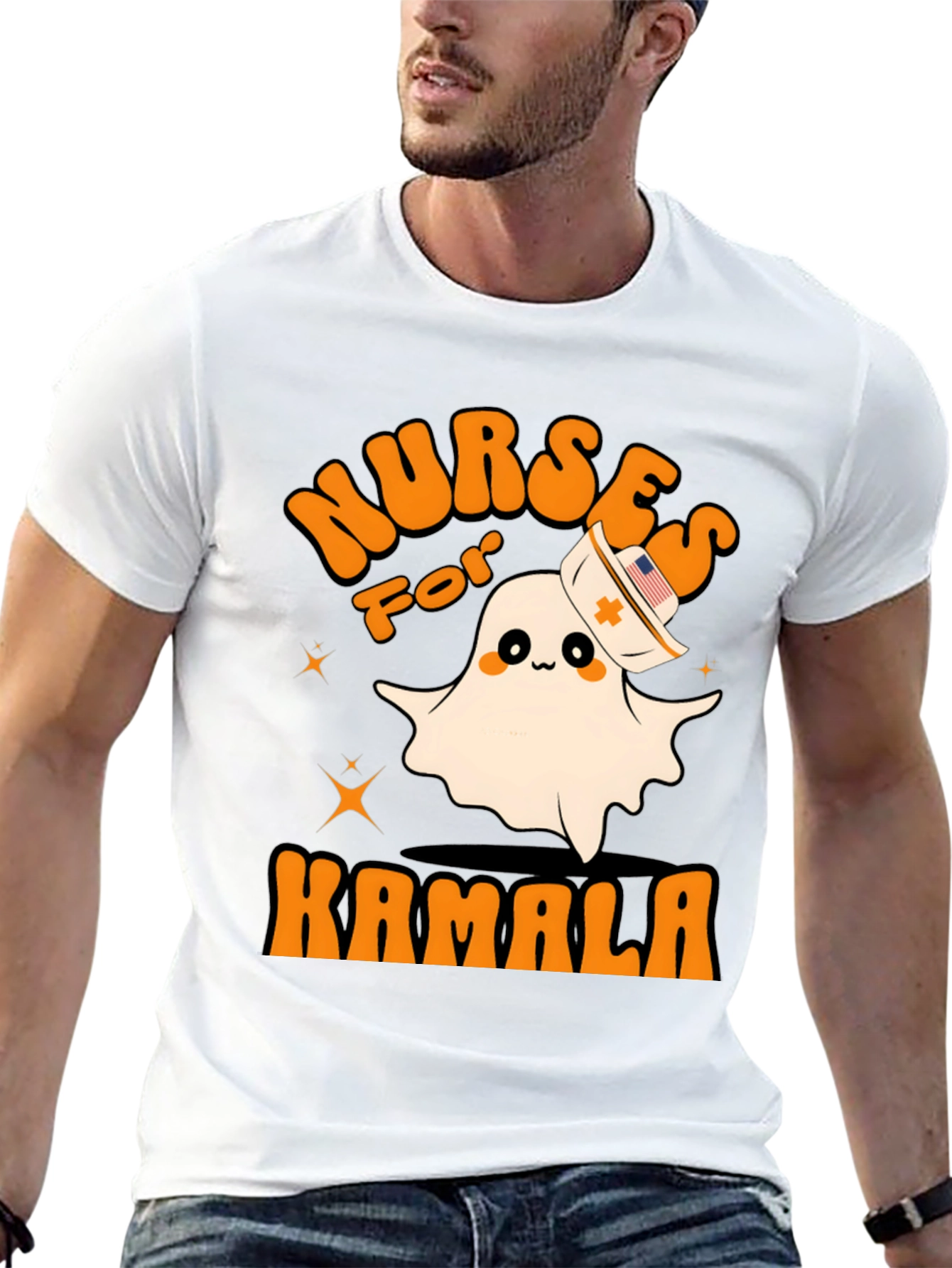 Nurses For Kamala Ghost T-Shirt