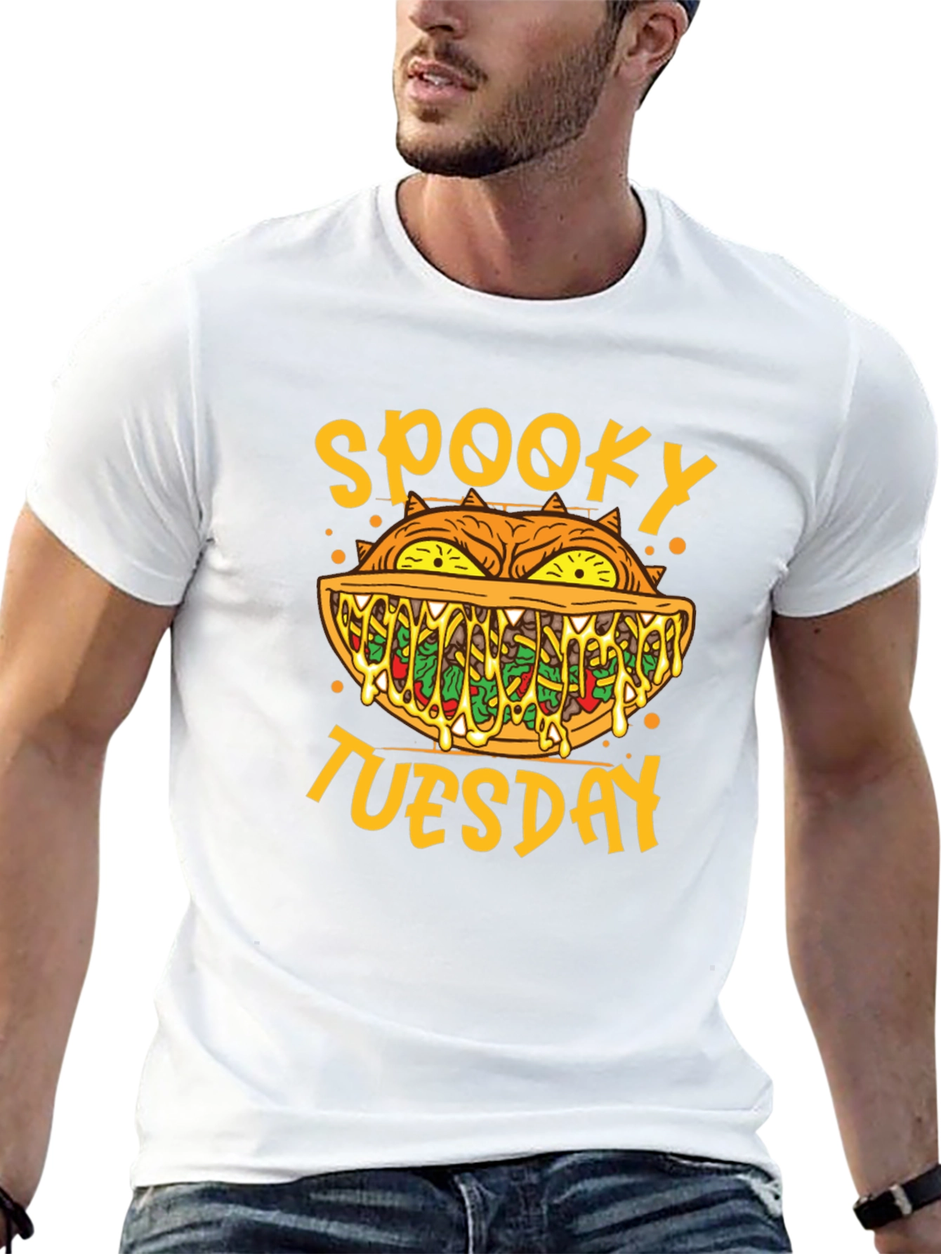Spooky Tuesday Graphic T-Shirt - Halloween Style