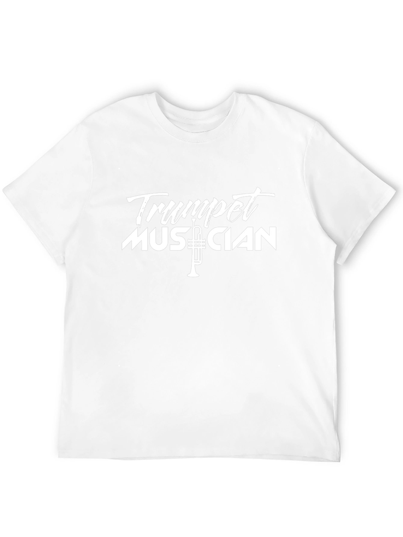 Trumpet Musician Graphic Tee - Black