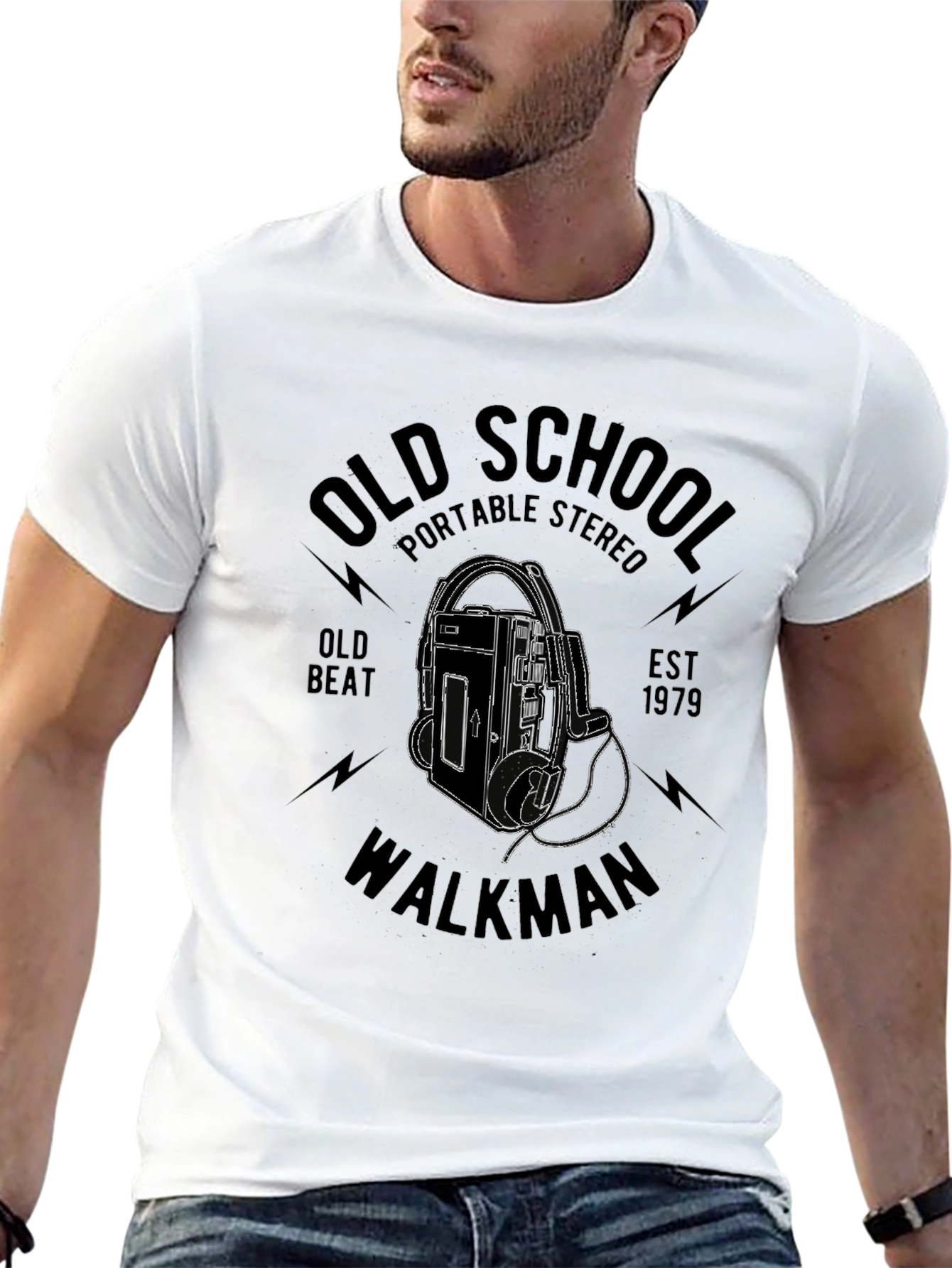 Retro Old School Walkman Graphic T-Shirt