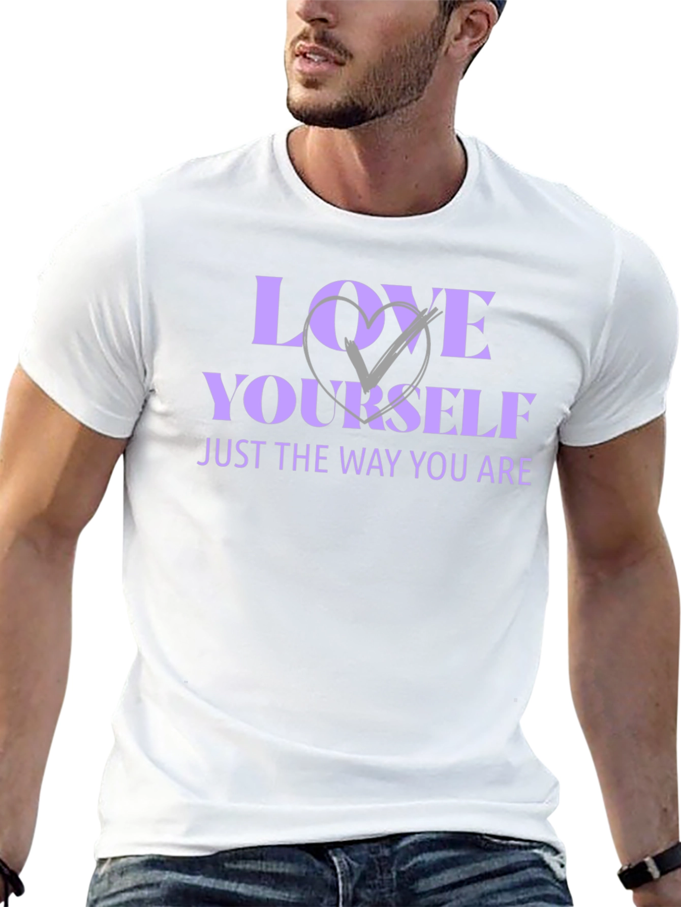 Love Yourself Black Graphic T-Shirt