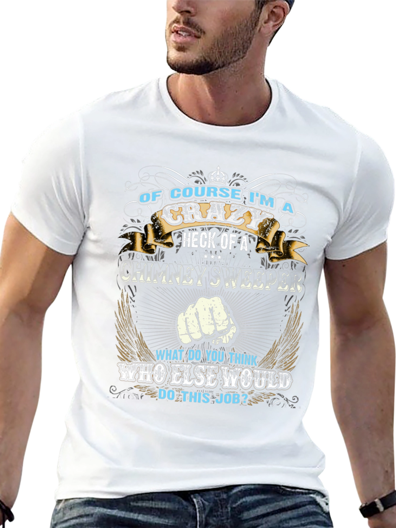 Crazy Chimney Sweeper Graphic T-Shirt