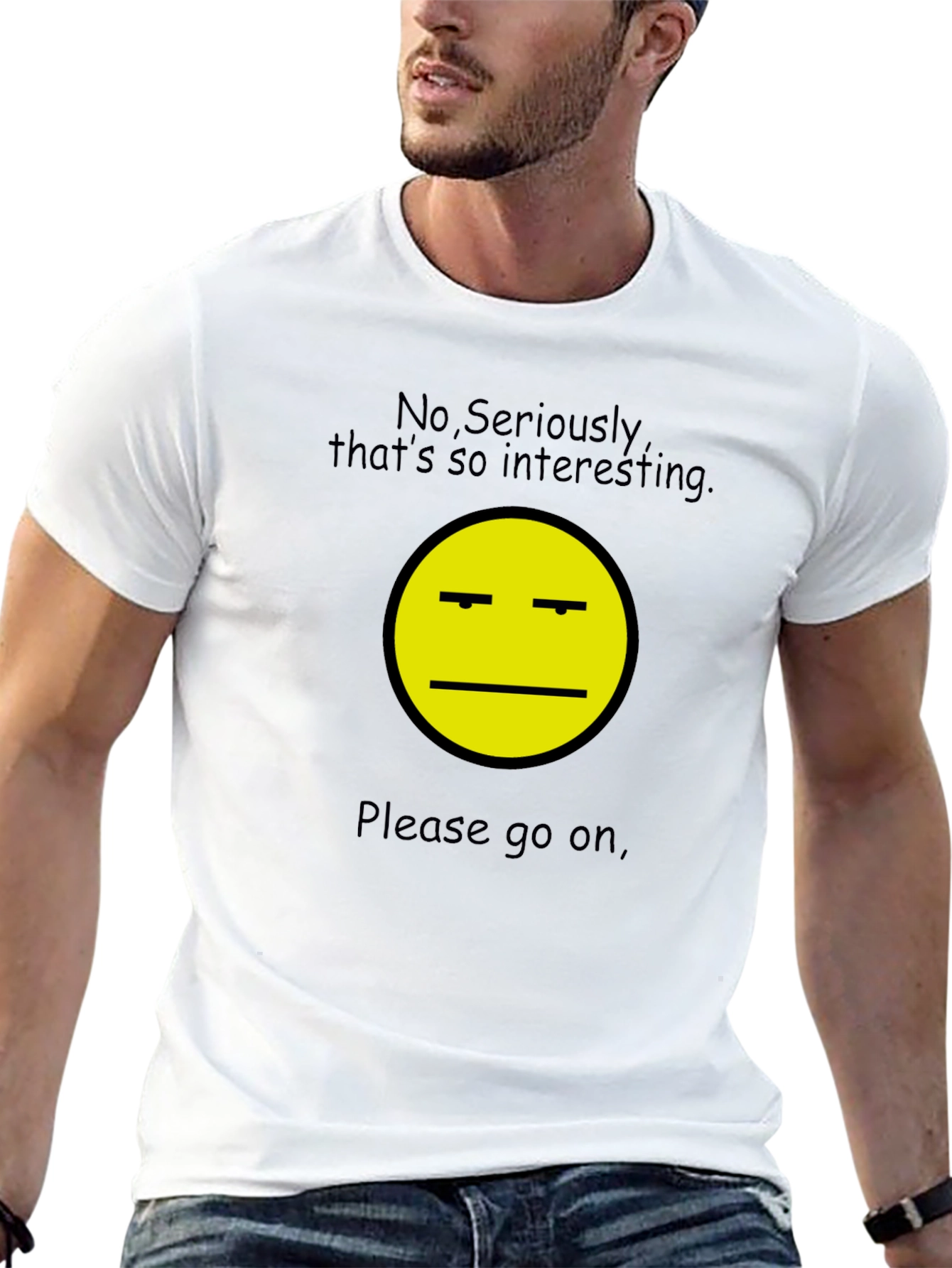 Sarcastic Interest T-Shirt - Unisex Black Tee
